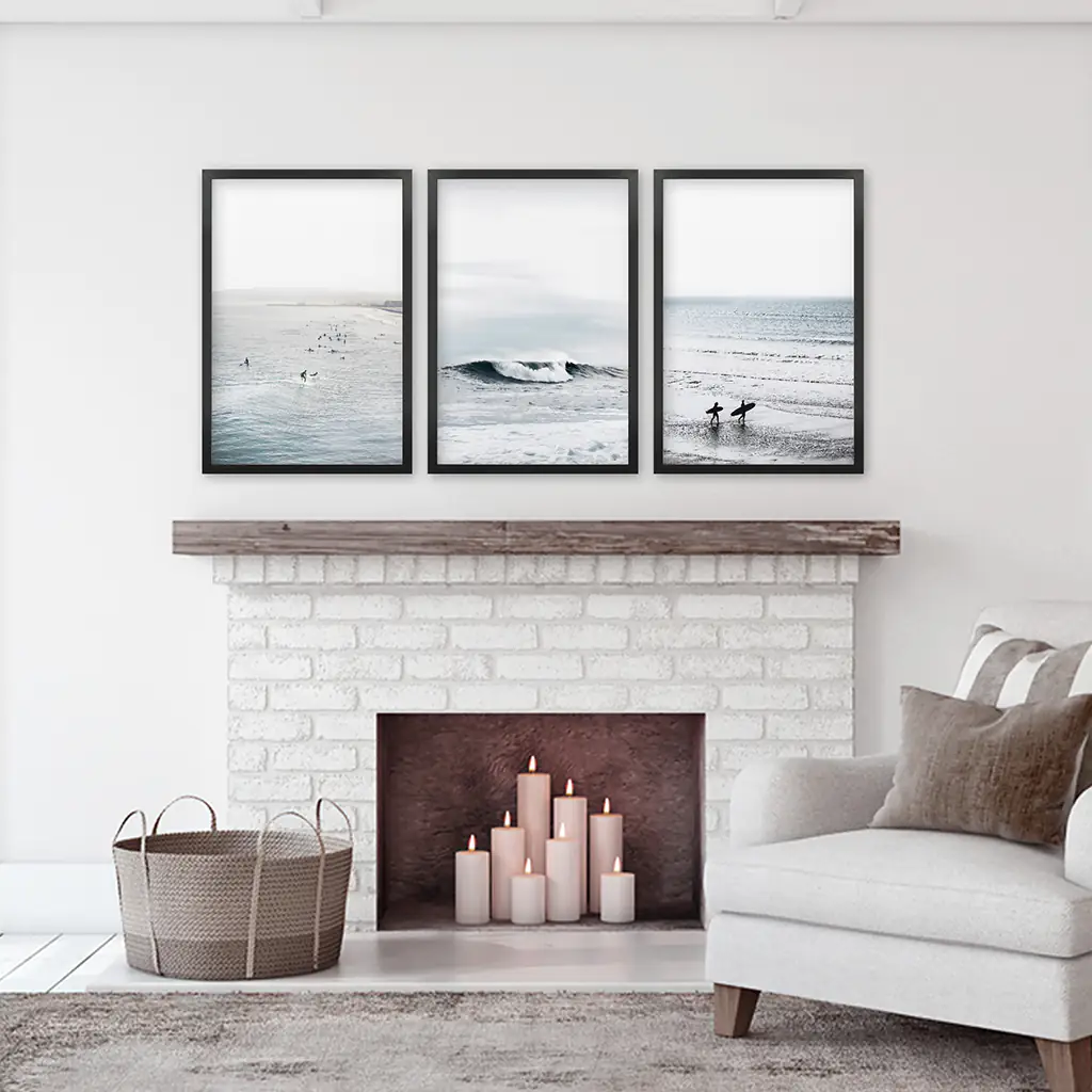 Navy Blue Surfing Wall Art. Set of 3 Prints - Image 6