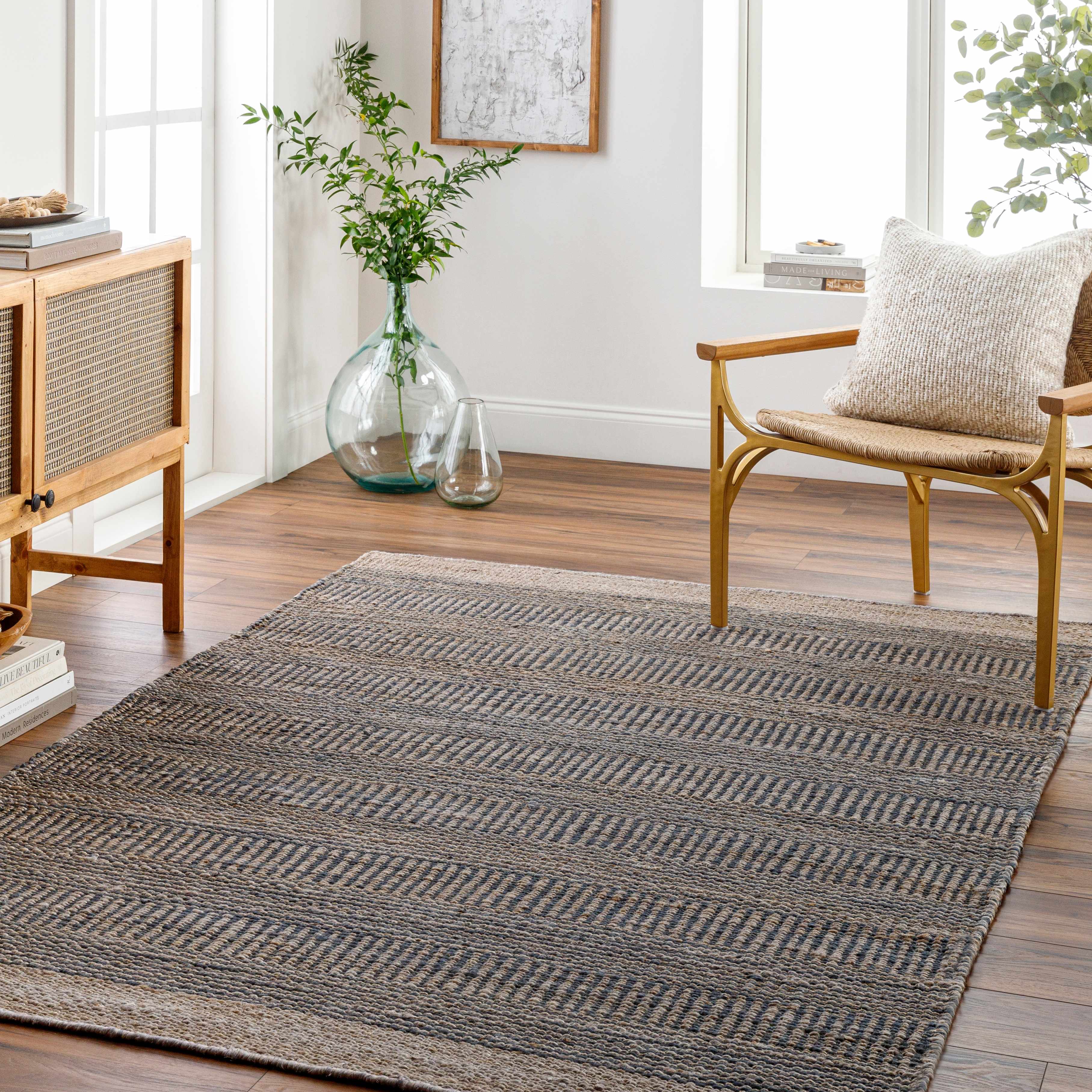 Navy Elle Jute Rug - Image 2