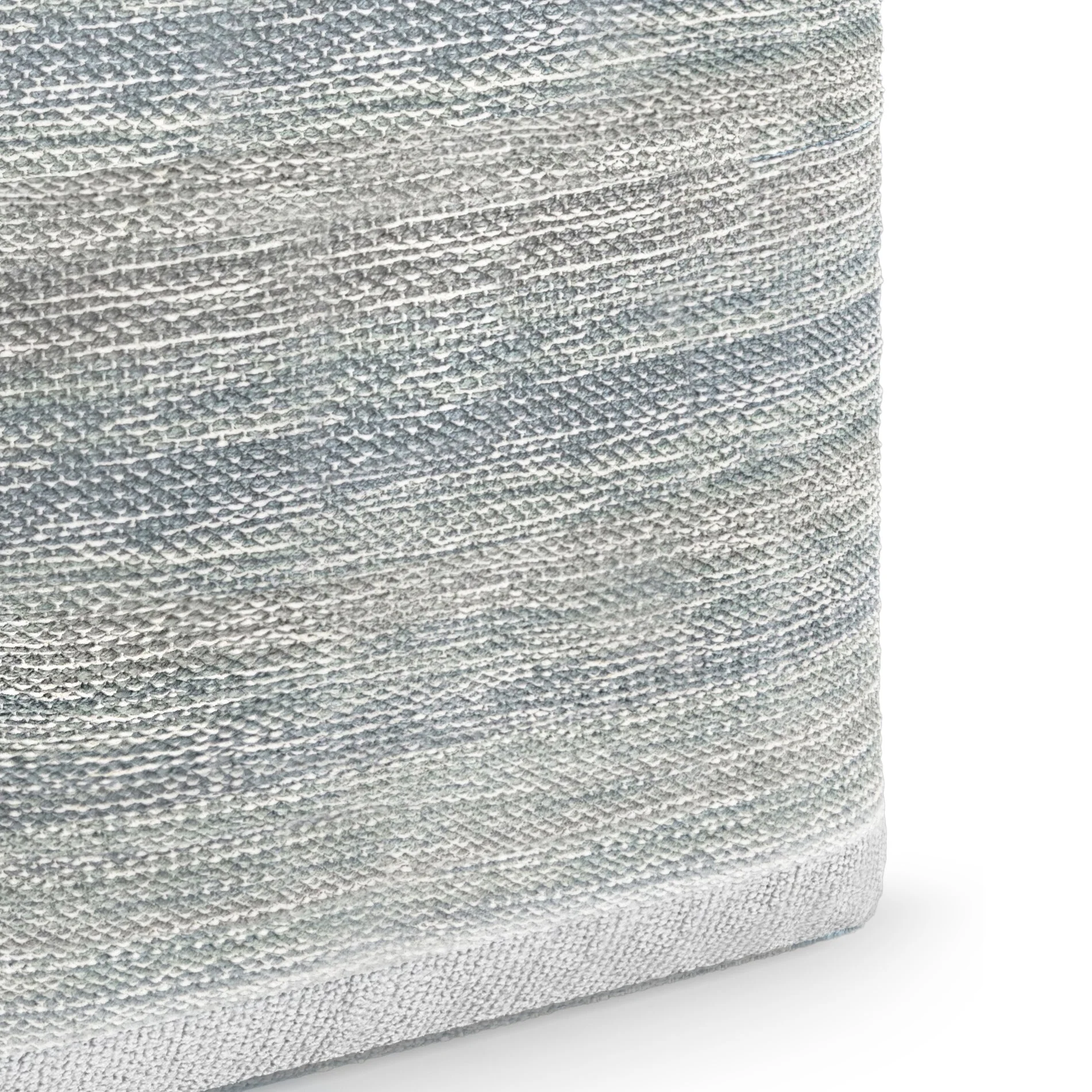 Naya Cube Pouf - Blue Melange - Image 4