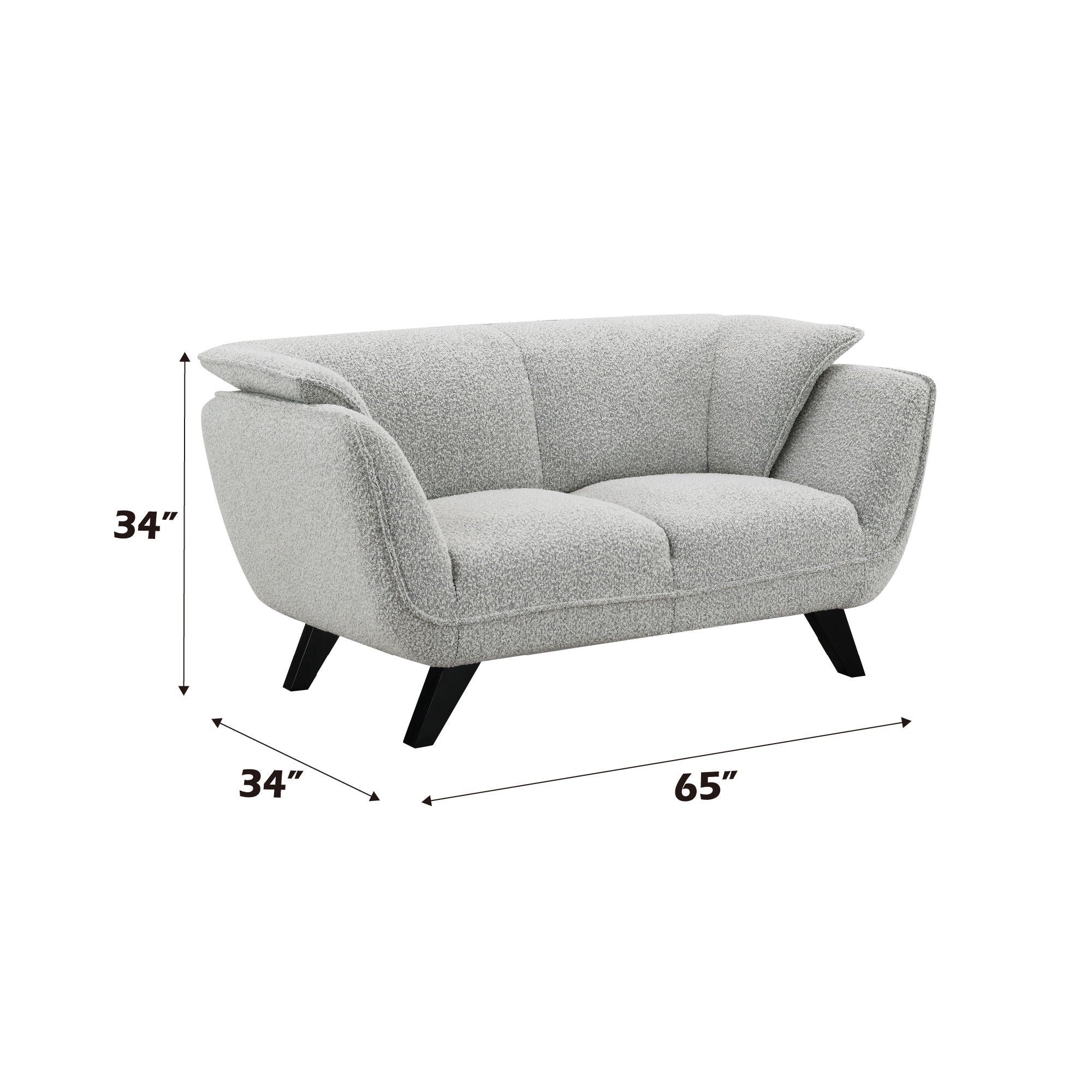 Nayeli - Boucle Loveseat - Image 6