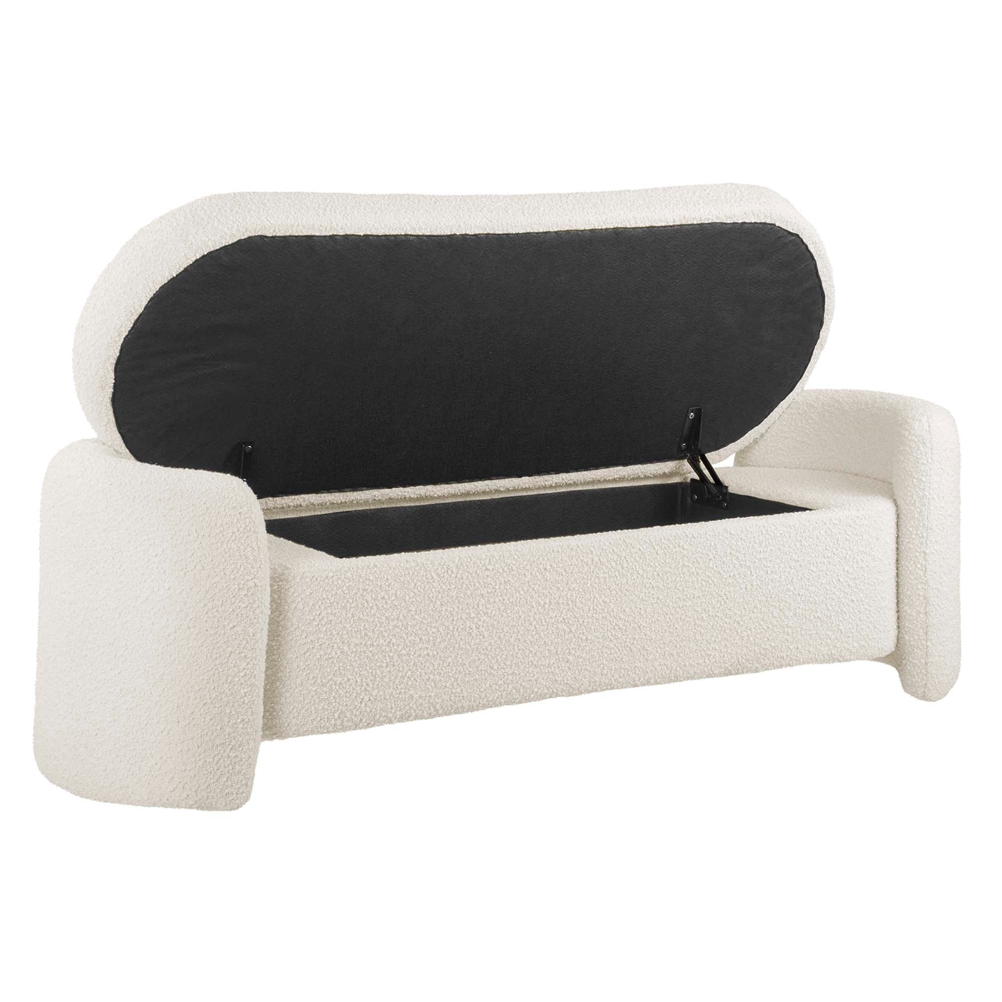 Nebula Boucle Upholstered Bench by Modway - Image 3