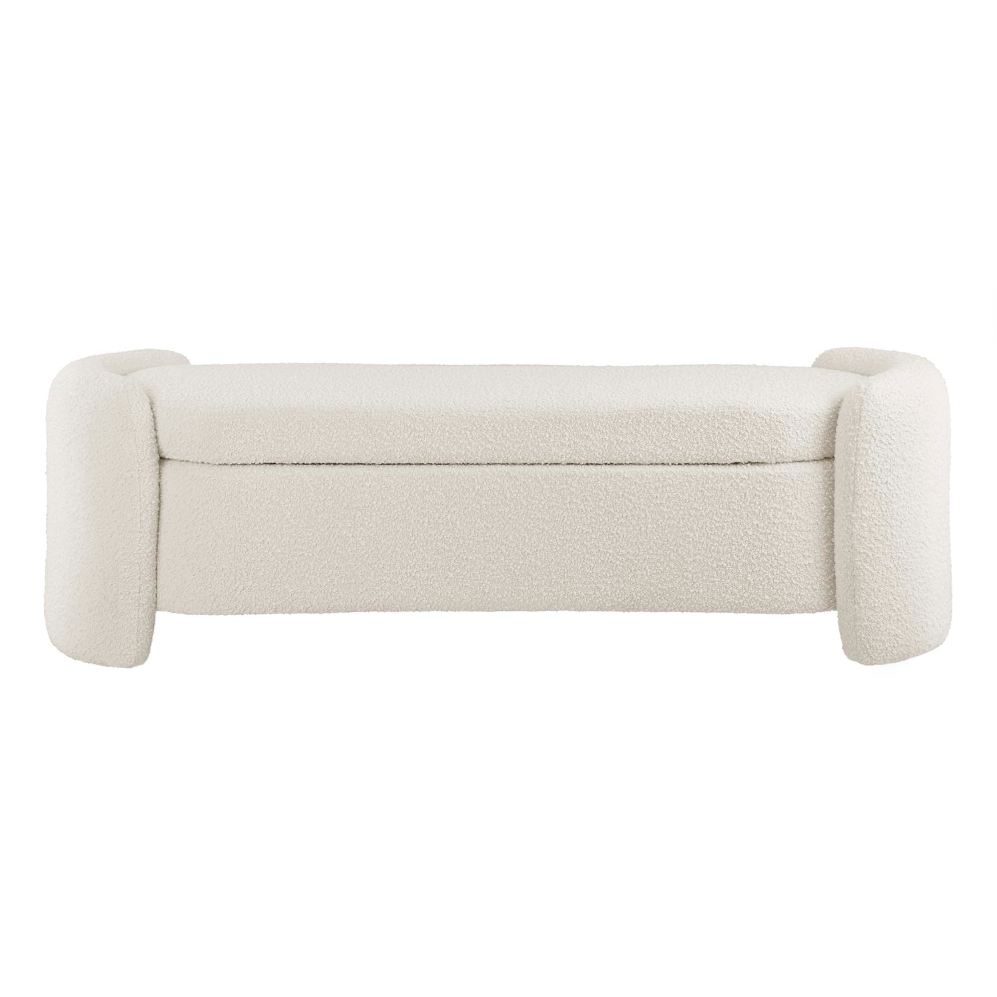 Nebula Boucle Upholstered Bench by Modway - Image 4