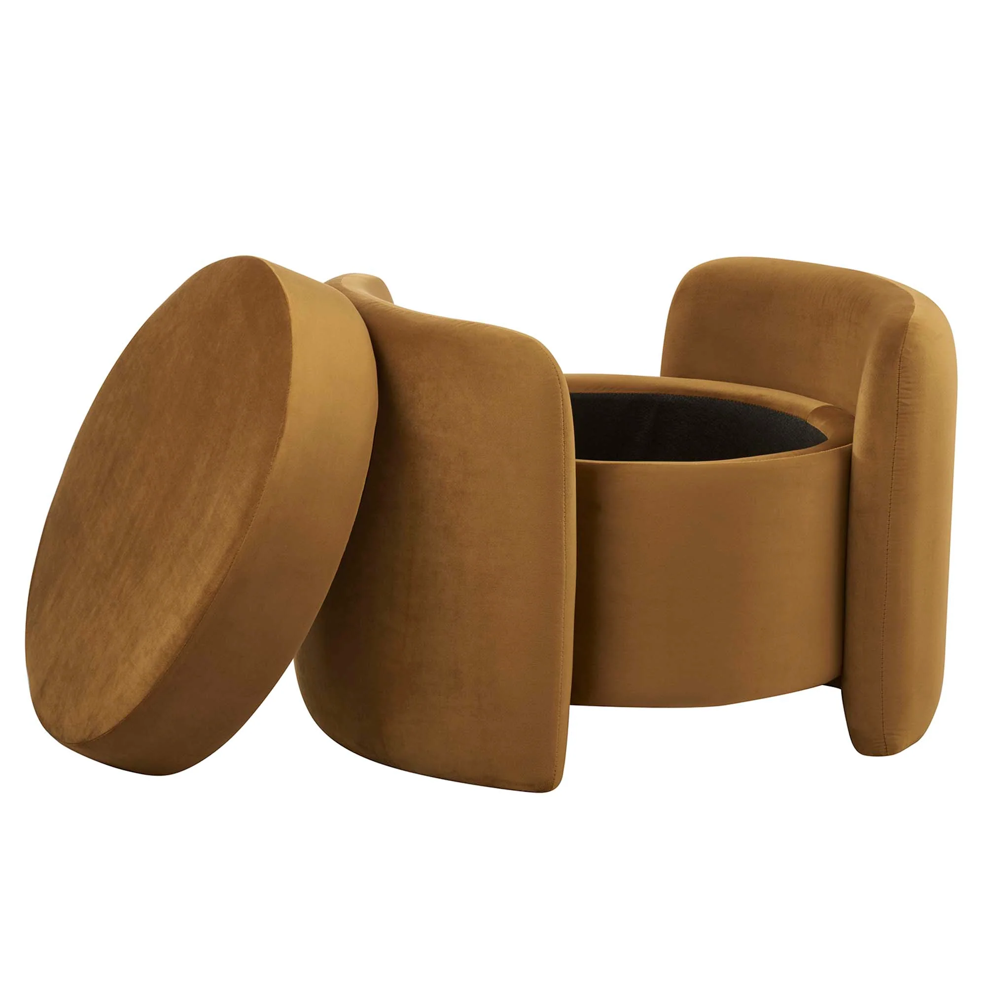 Nebula Upholstered Performance Velvet Ottoman by Modway - Image 3