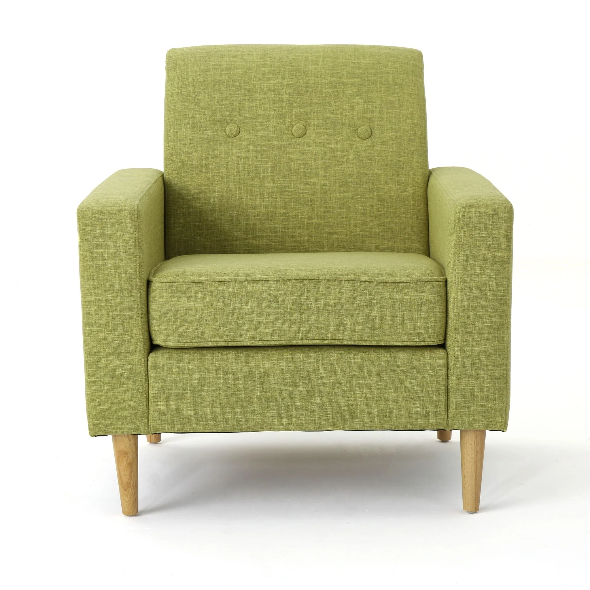 Nebulize - Upholstered Fabric Club Chair With Button Tufted And Square Off Arm And Back - Image 12