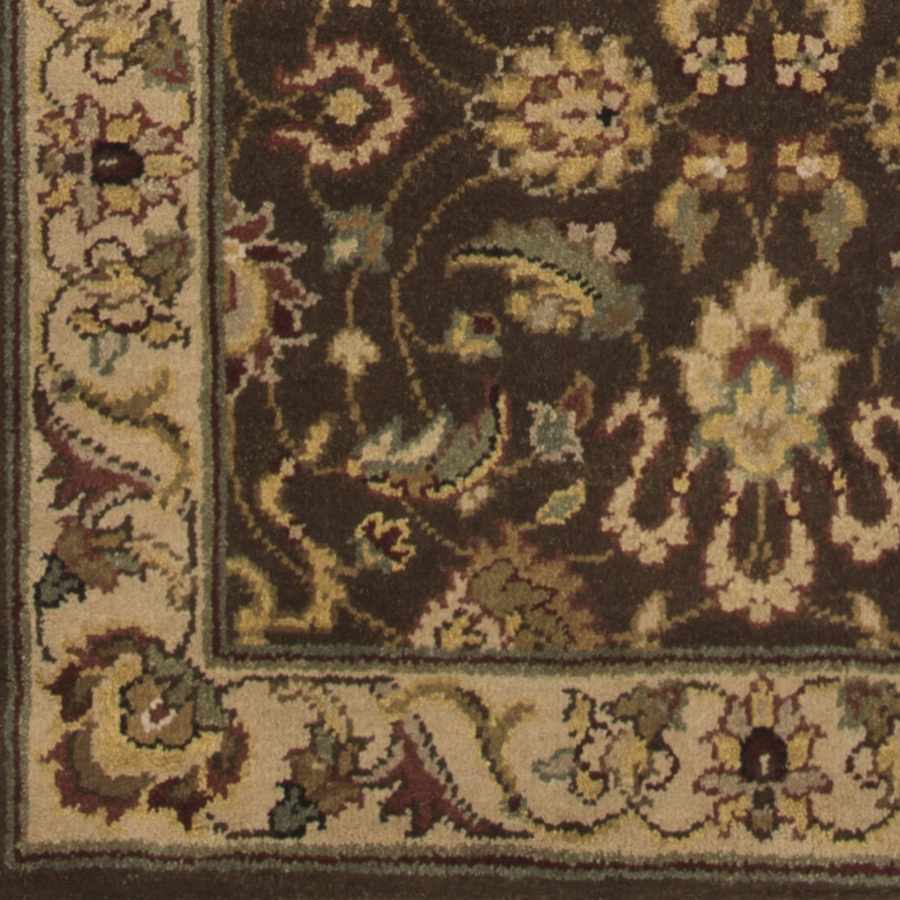 Necia Brown Damask Area Rug - Clearance - Image 3