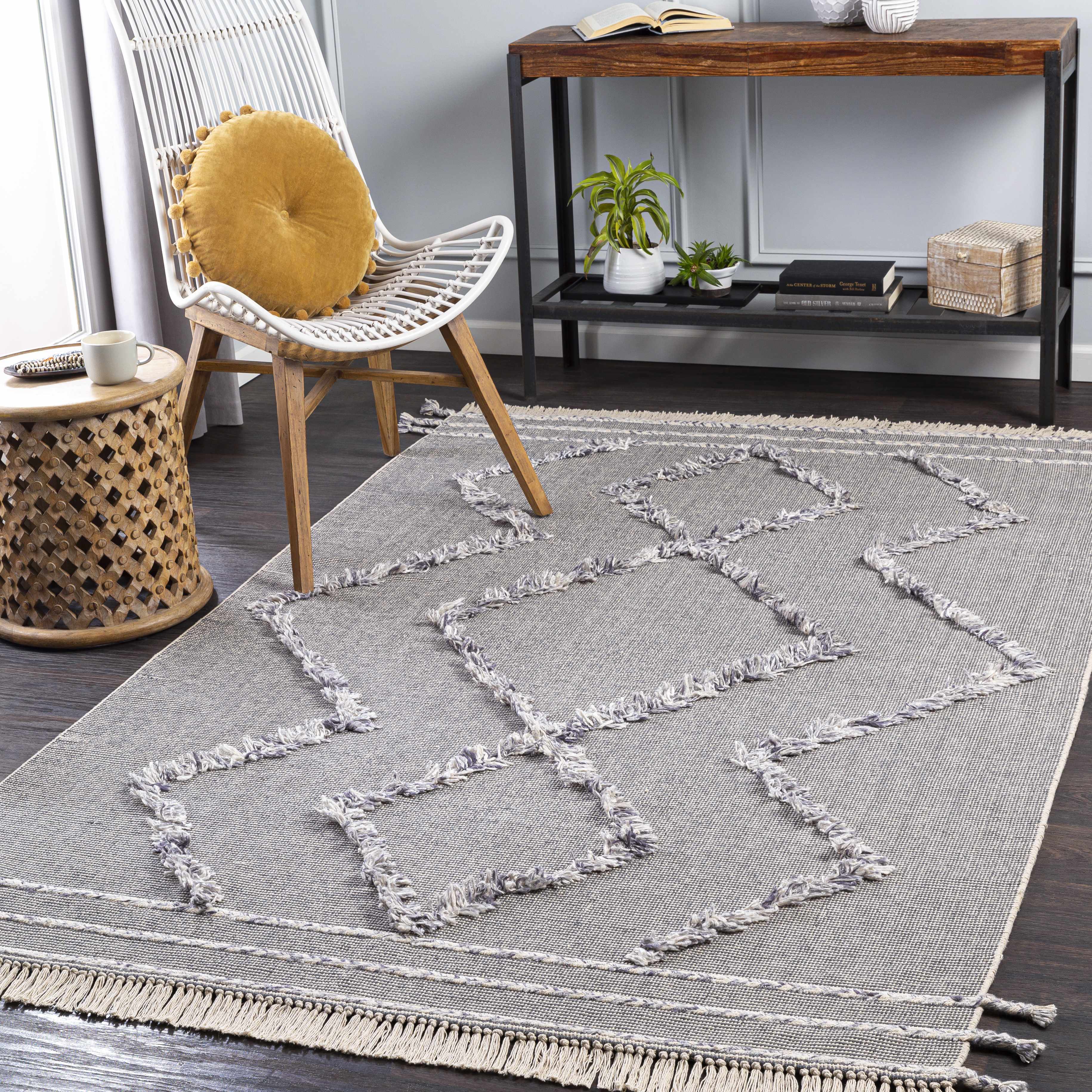 Needville Gray High-Low Rug - Clearance - Image 2