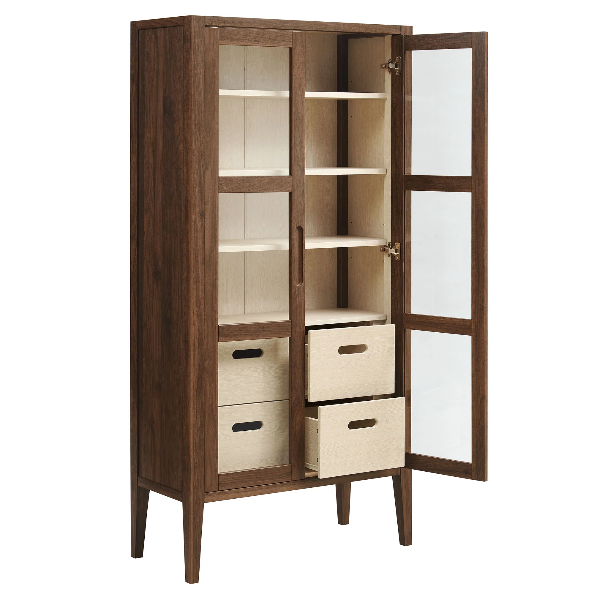 Nell 71" Glass Door Tall Display Storage Cabinet by Modway - Image 7