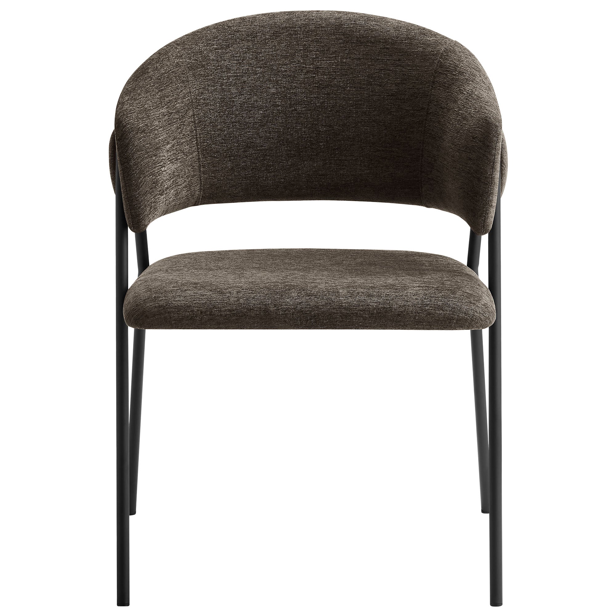 Nella Upholstered Heathered Chenille Dining Chairs Set of 2 by Modway - Image 10