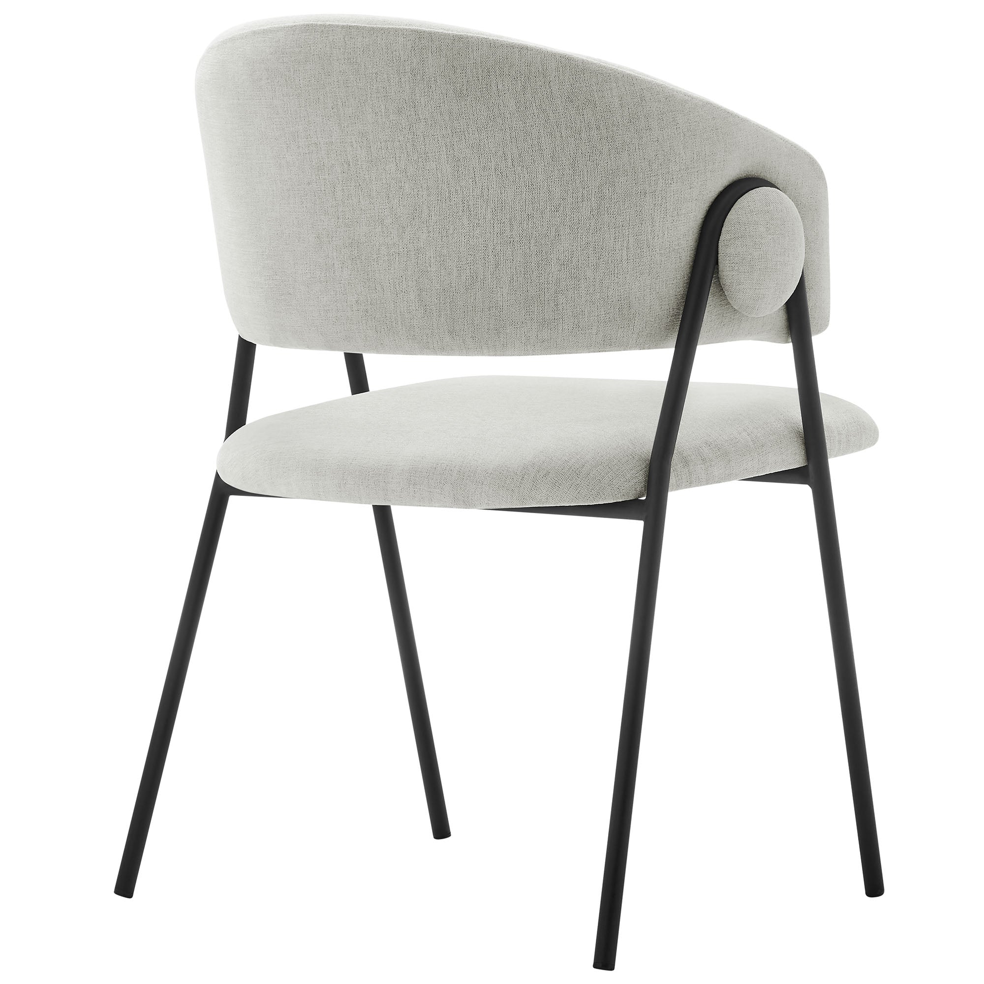 Nella Upholstered Heathered Chenille Dining Chairs Set of 2 by Modway - Image 11
