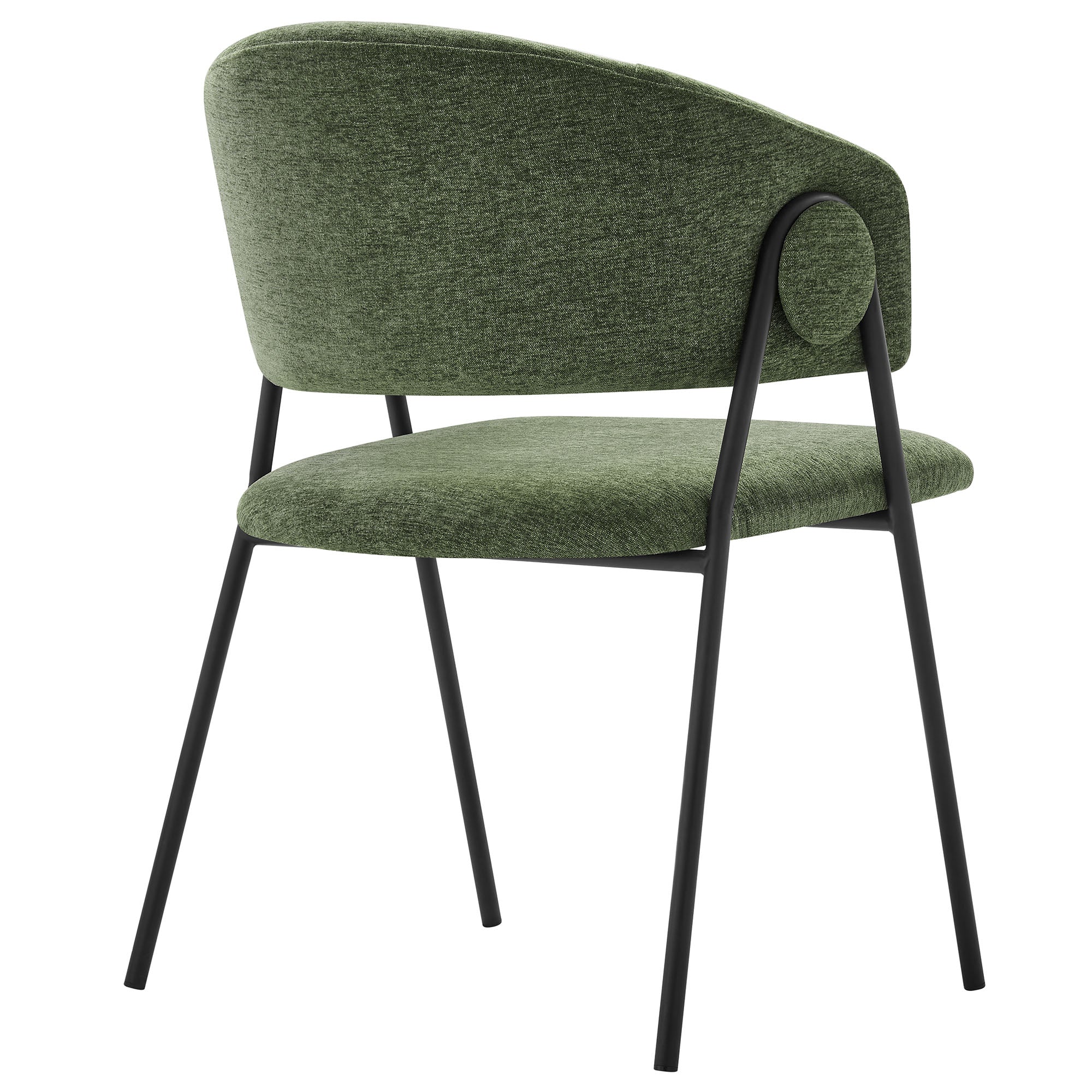 Nella Upholstered Heathered Chenille Dining Chairs Set of 2 by Modway - Image 12