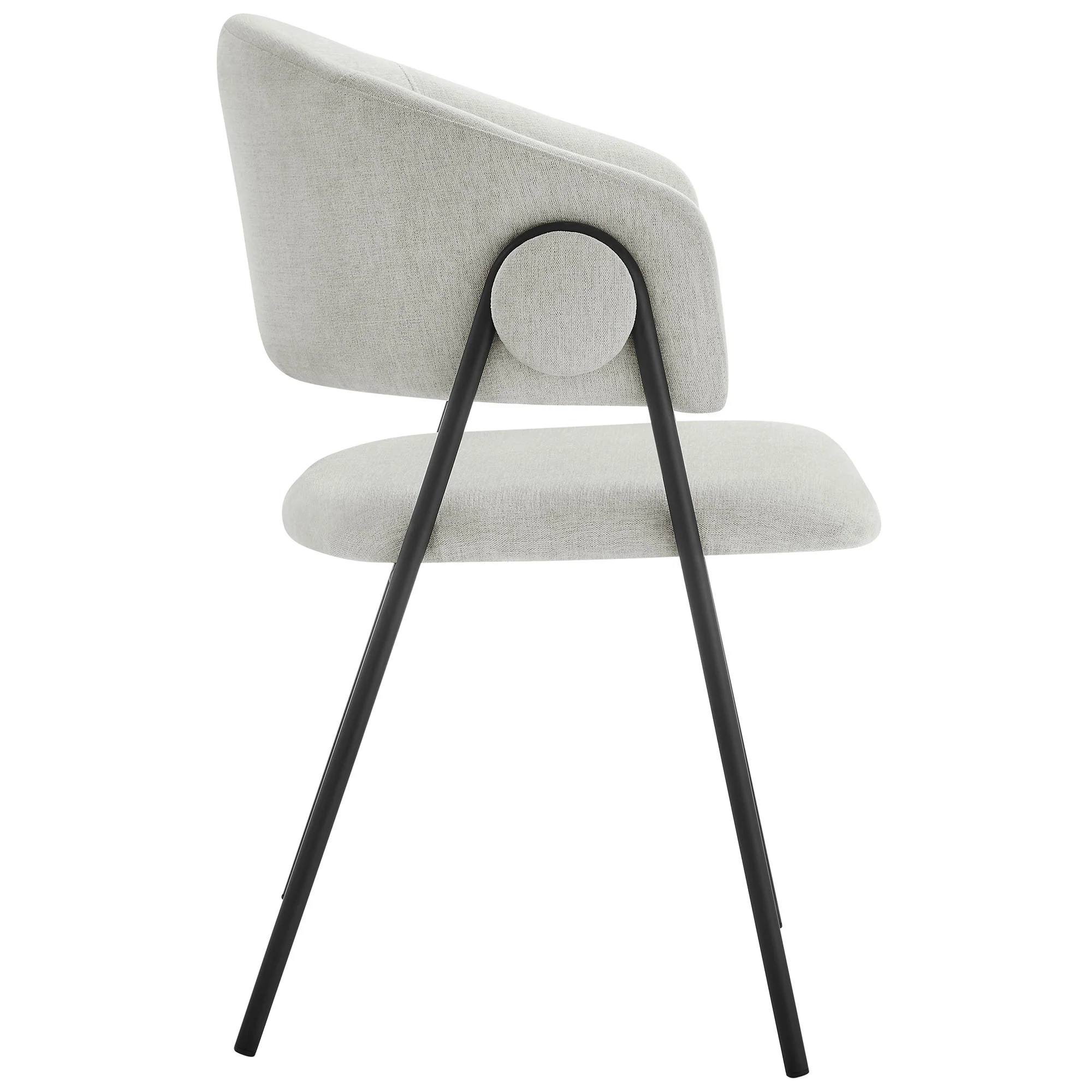 Nella Upholstered Heathered Chenille Dining Chairs Set of 2 by Modway - Image 14
