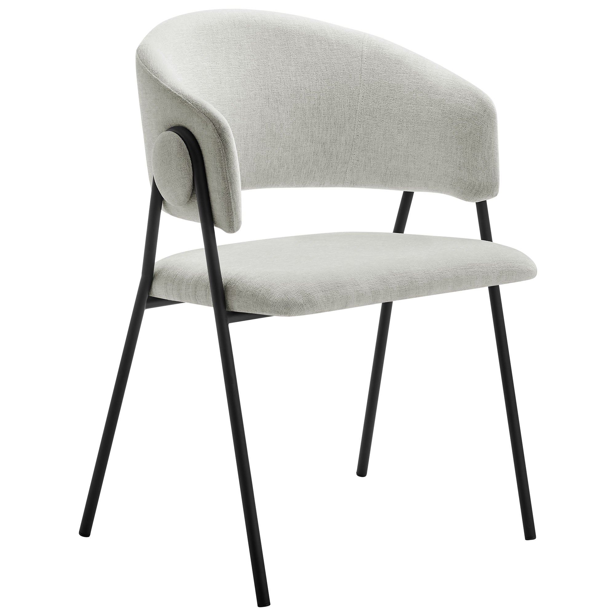Nella Upholstered Heathered Chenille Dining Chairs Set of 2 by Modway - Image 17