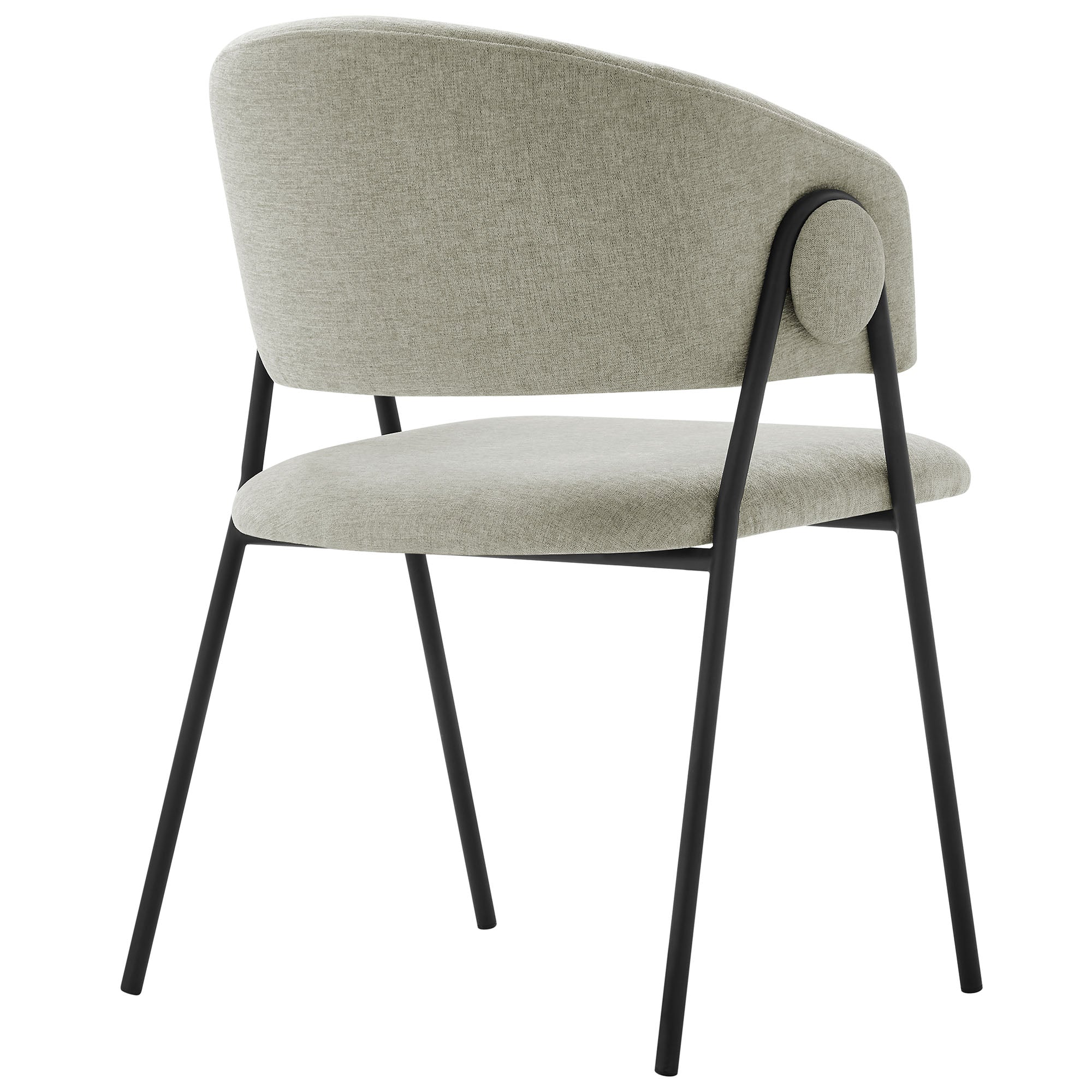 Nella Upholstered Heathered Chenille Dining Chairs Set of 2 by Modway - Image 6