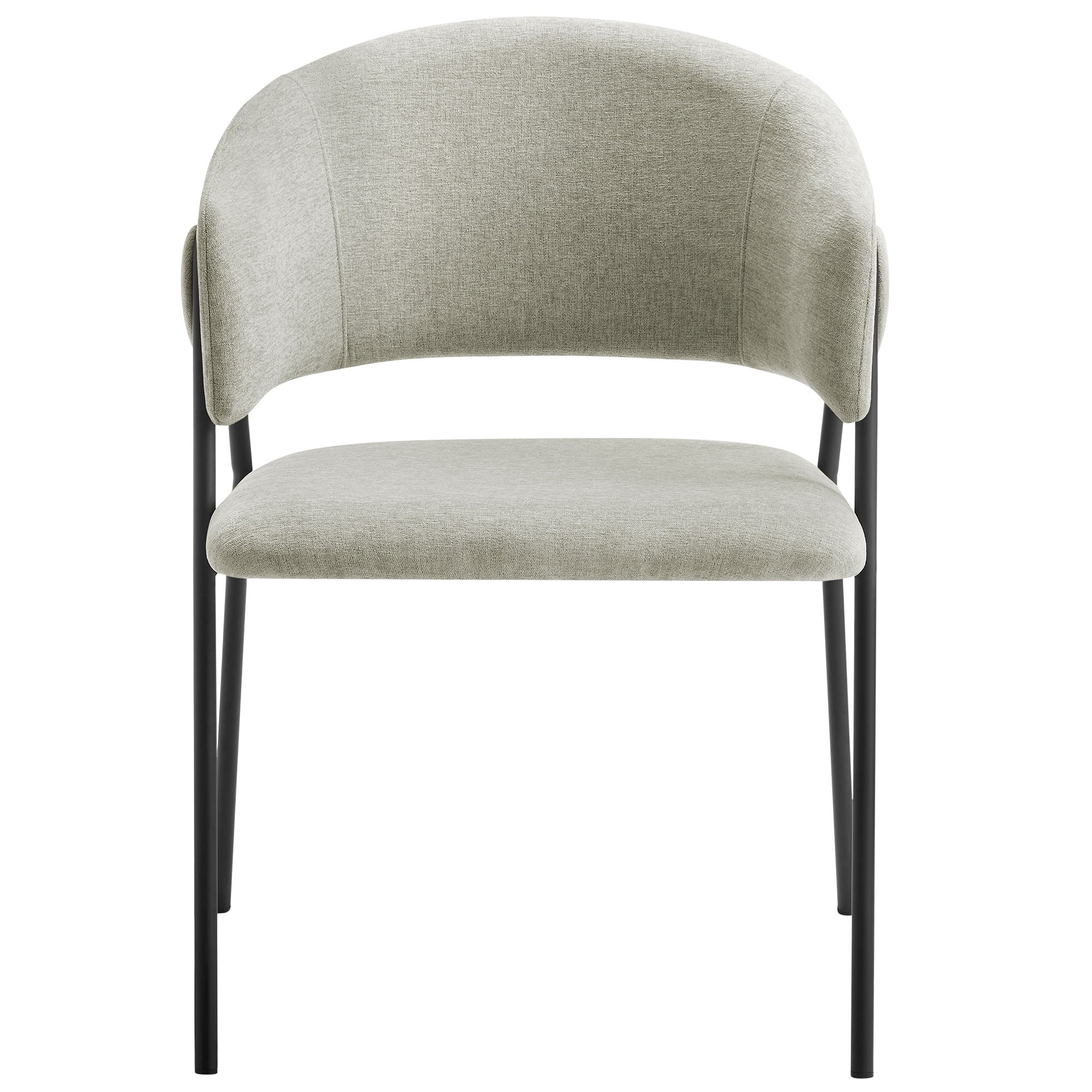 Nella Upholstered Heathered Chenille Dining Chairs Set of 2 by Modway - Image 7