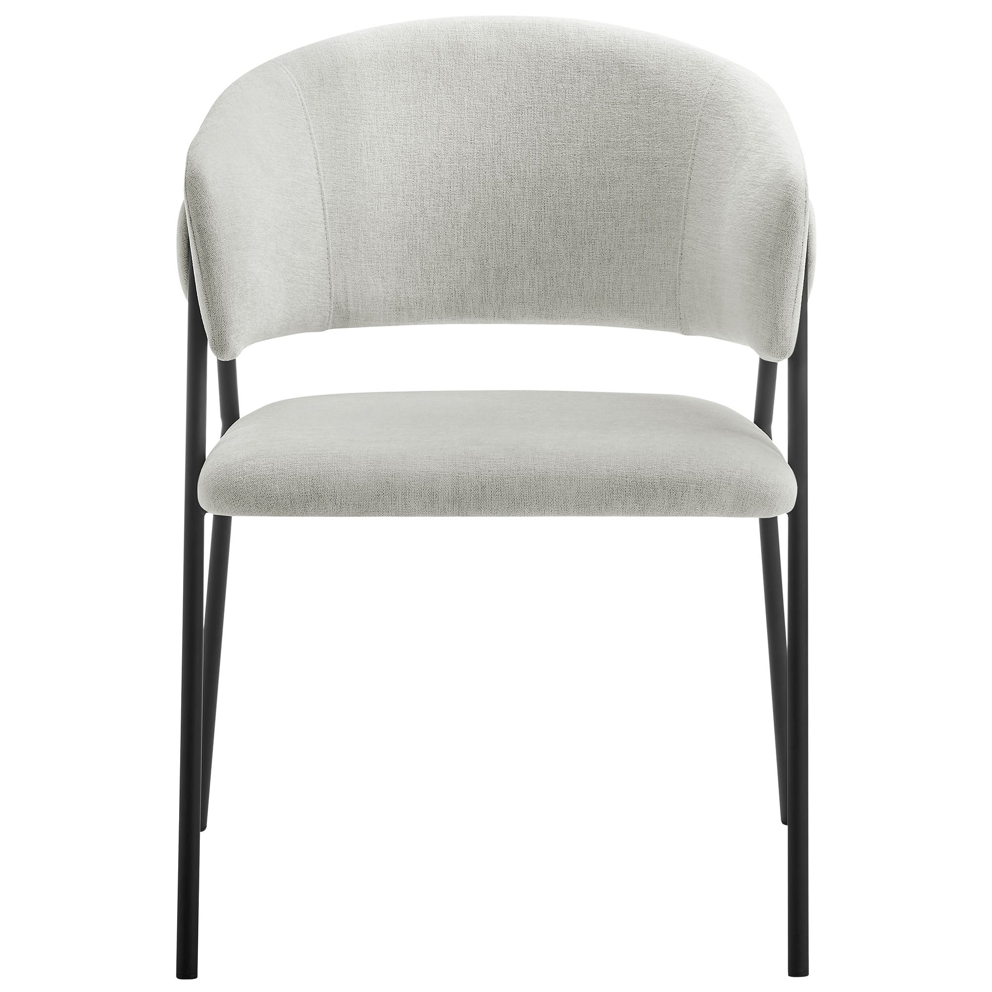 Nella Upholstered Heathered Chenille Dining Chairs Set of 2 by Modway - Image 8