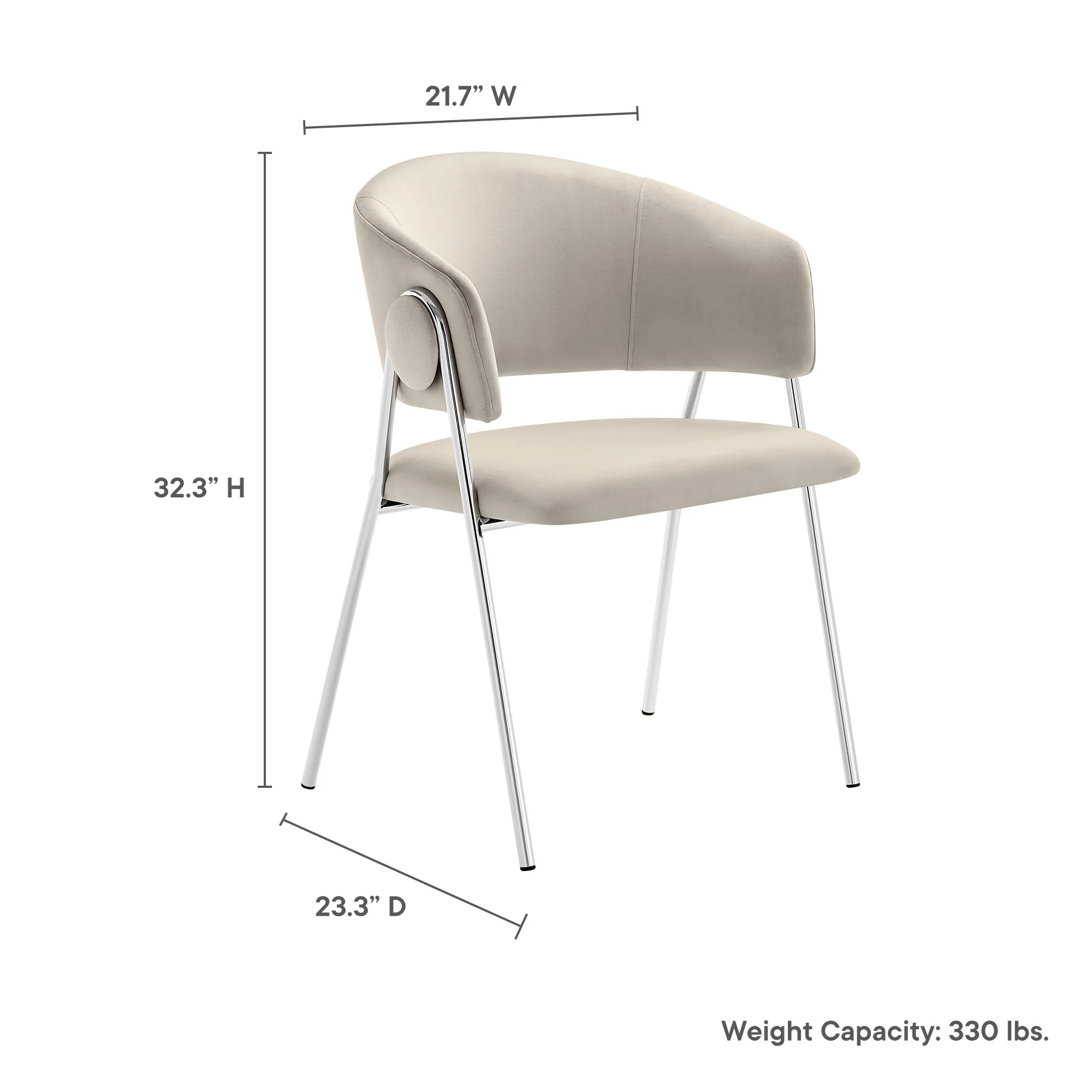 Nella Upholstered Performance Velvet Dining Chair Set of 2 - Image 28