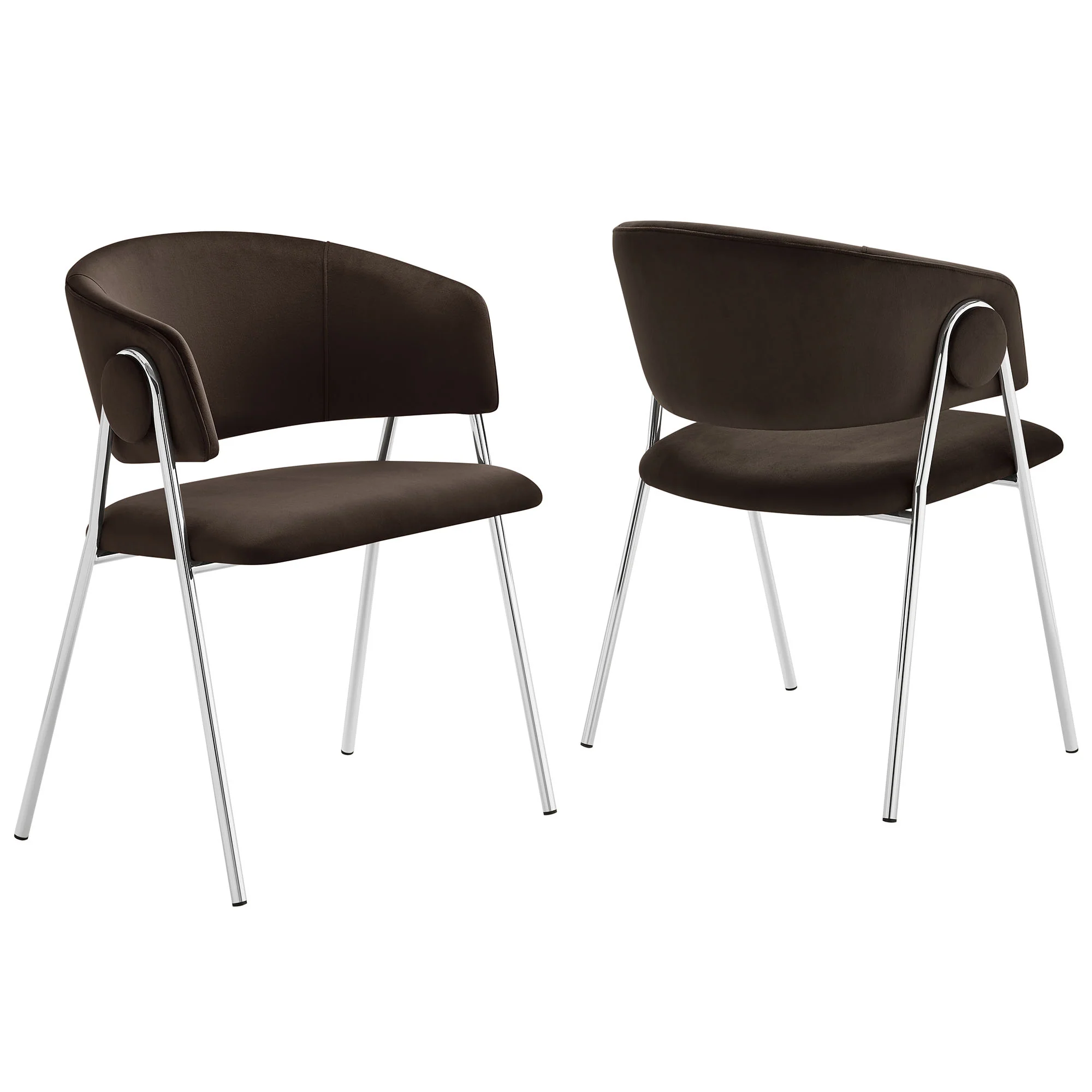 Nella Upholstered Performance Velvet Dining Chair Set of 2 - Image 34