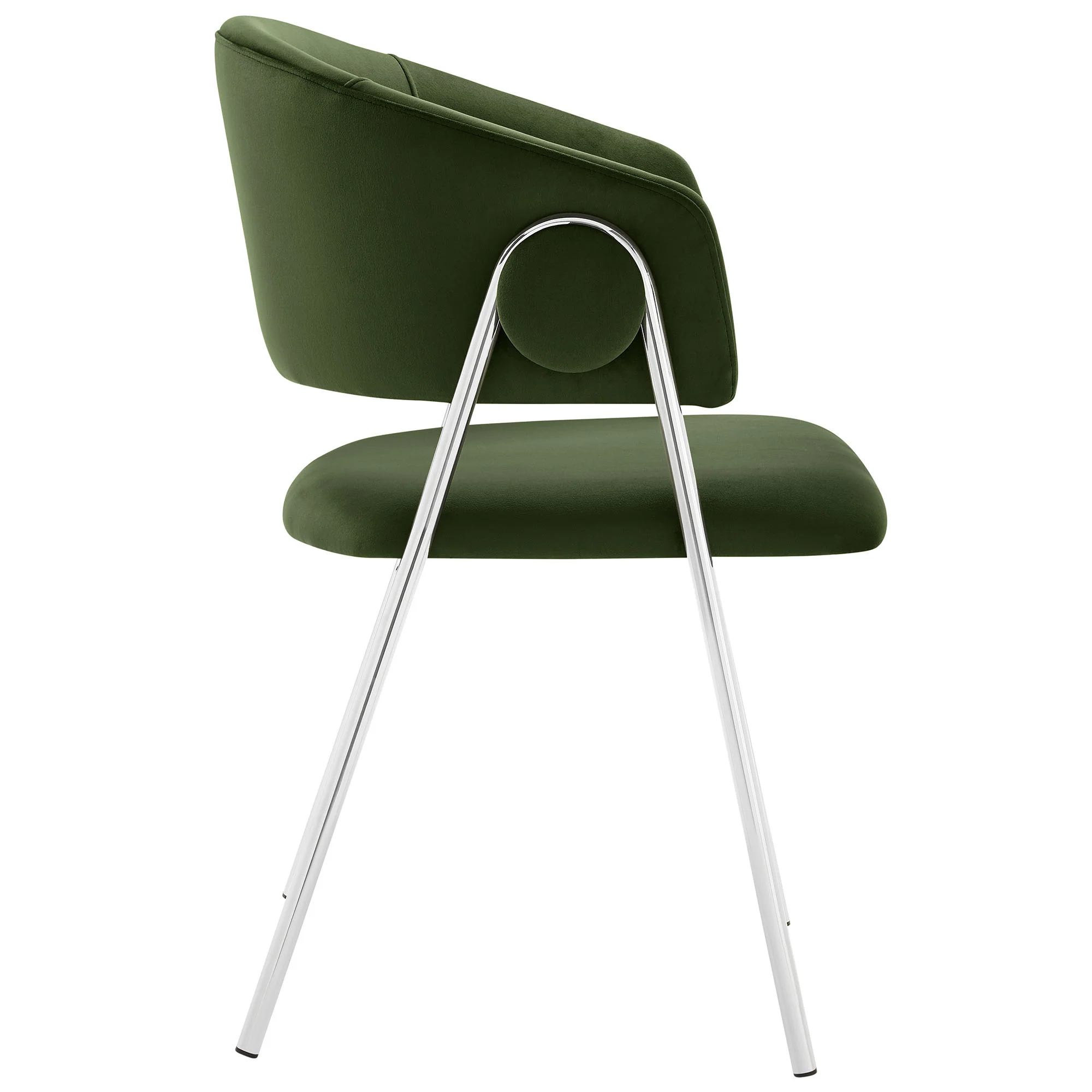 Nella Upholstered Performance Velvet Dining Chair Set of 2 - Image 5