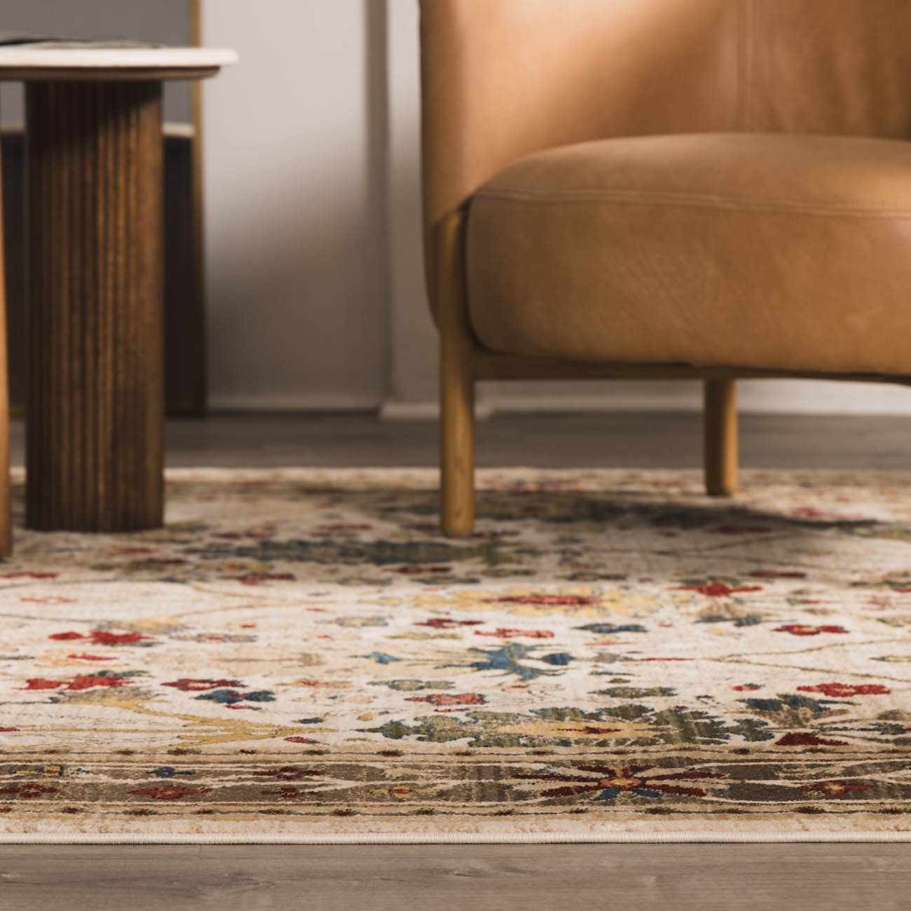 Neola White/Brown Oushak Rug - Image 10