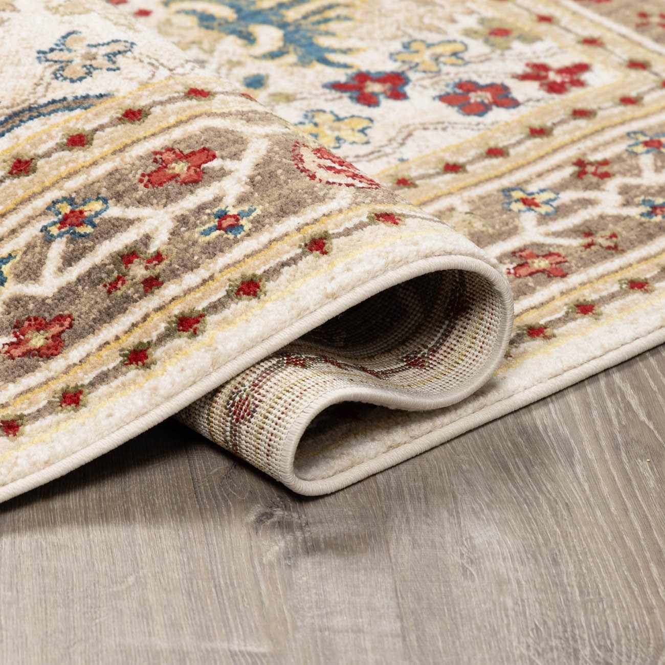 Neola White/Brown Oushak Rug - Image 5