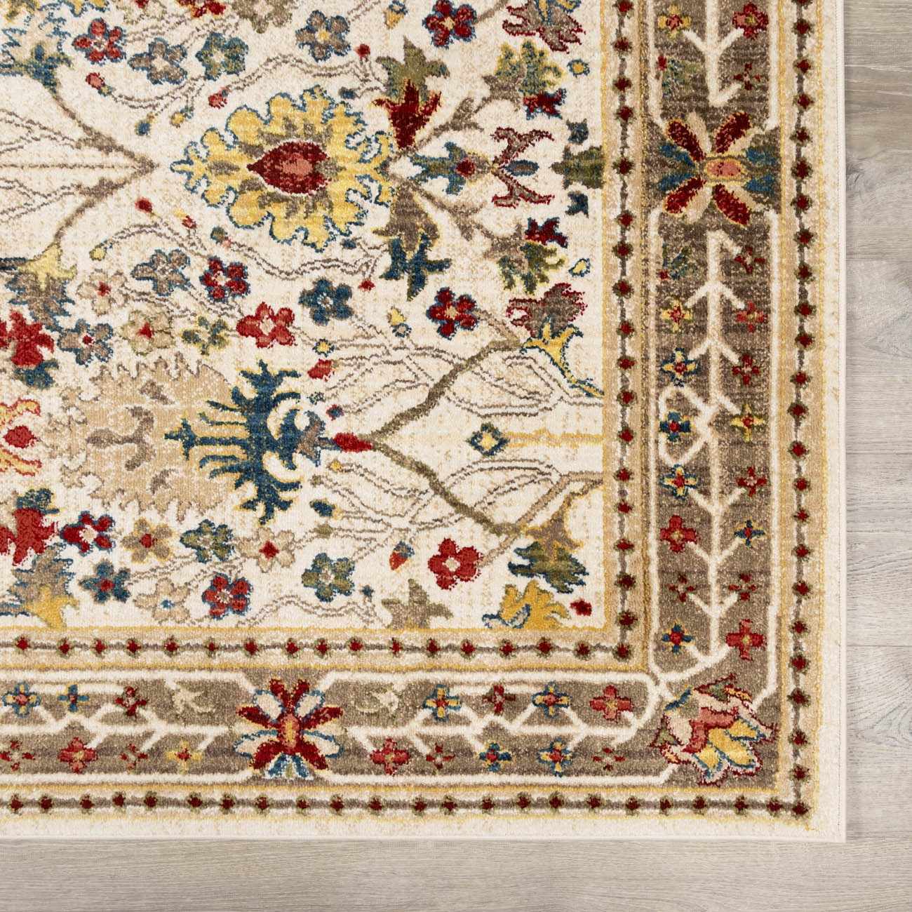 Neola White/Brown Oushak Rug - Image 6