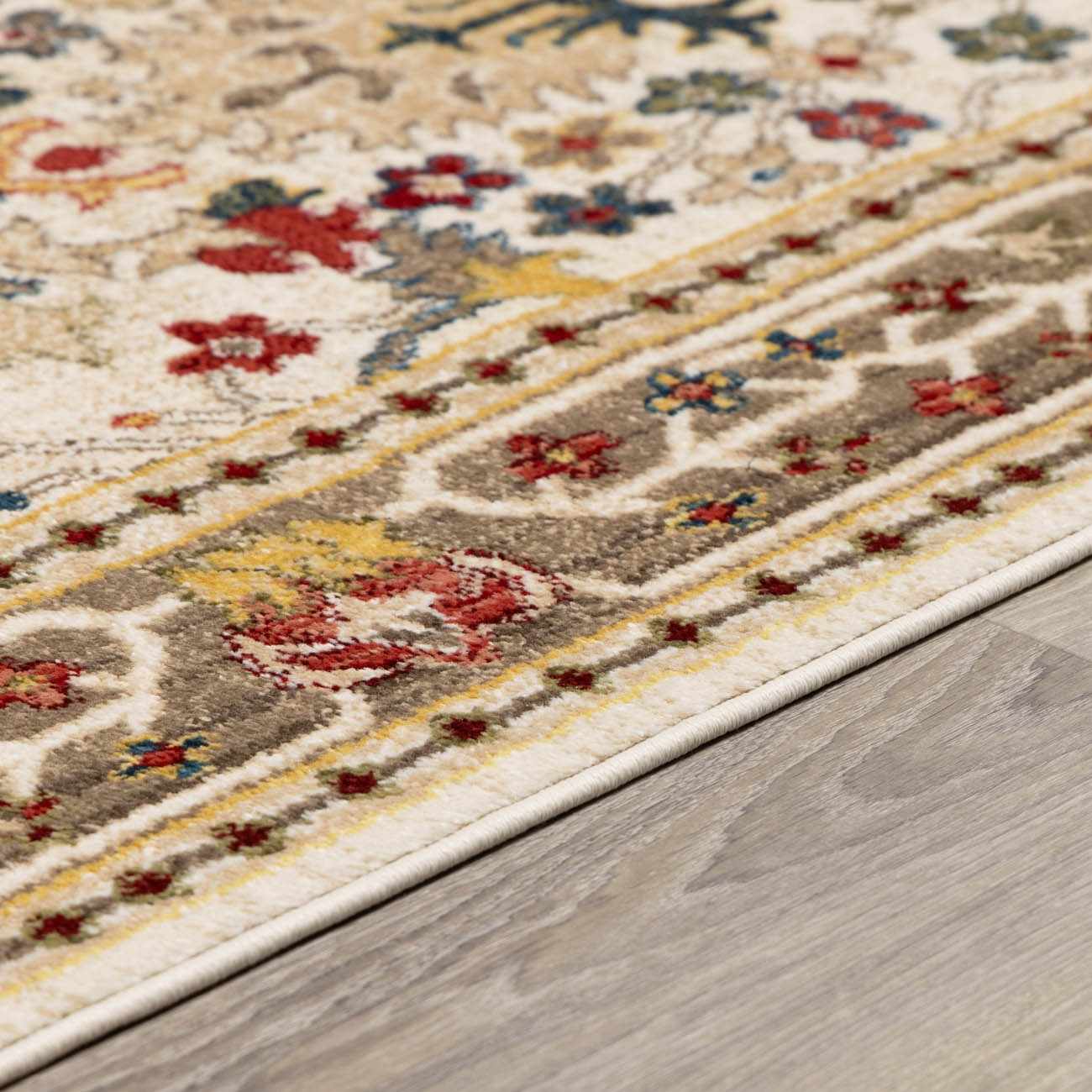 Neola White/Brown Oushak Rug - Image 9