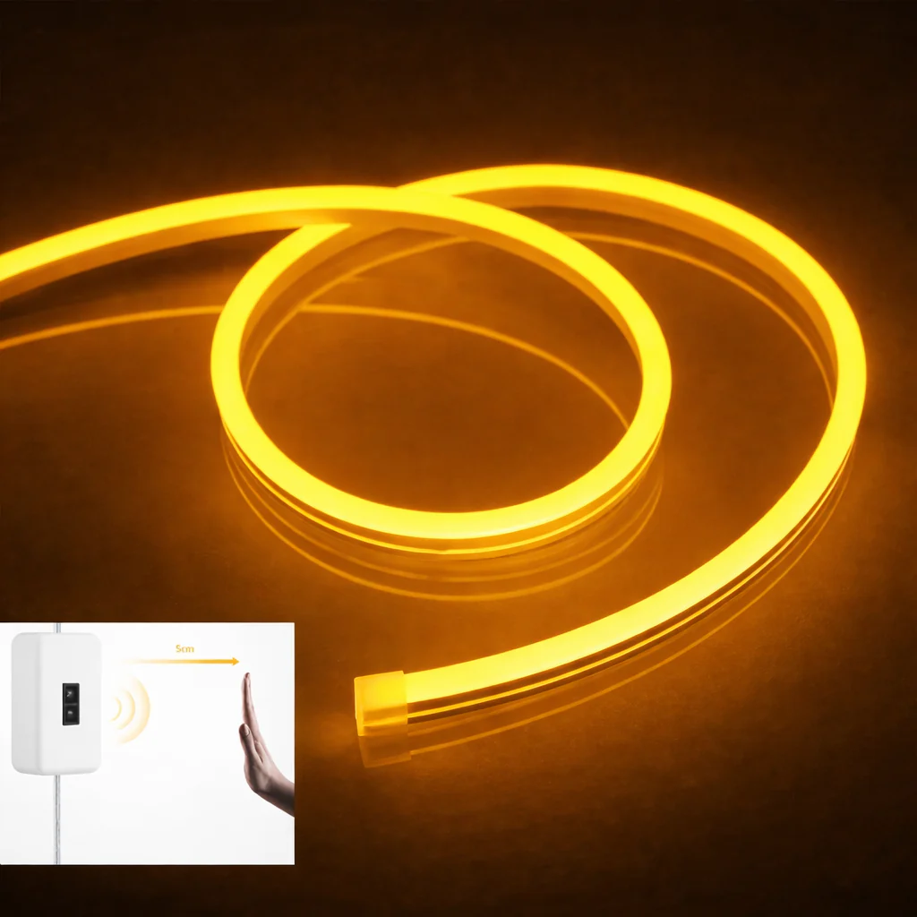 Neon LED Light Strip 5V USB Smart Gesture Sensor Dimmer Switch Flexible Waterproof Silicone Neon Sign Rope Tupe Room Decoration - Image 7