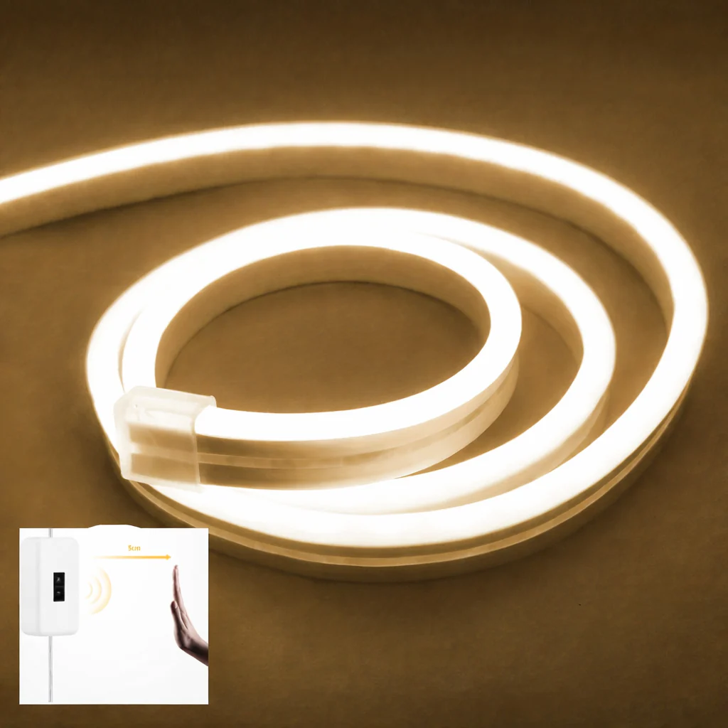 Neon LED Light Strip 5V USB Smart Gesture Sensor Dimmer Switch Flexible Waterproof Silicone Neon Sign Rope Tupe Room Decoration - Image 9