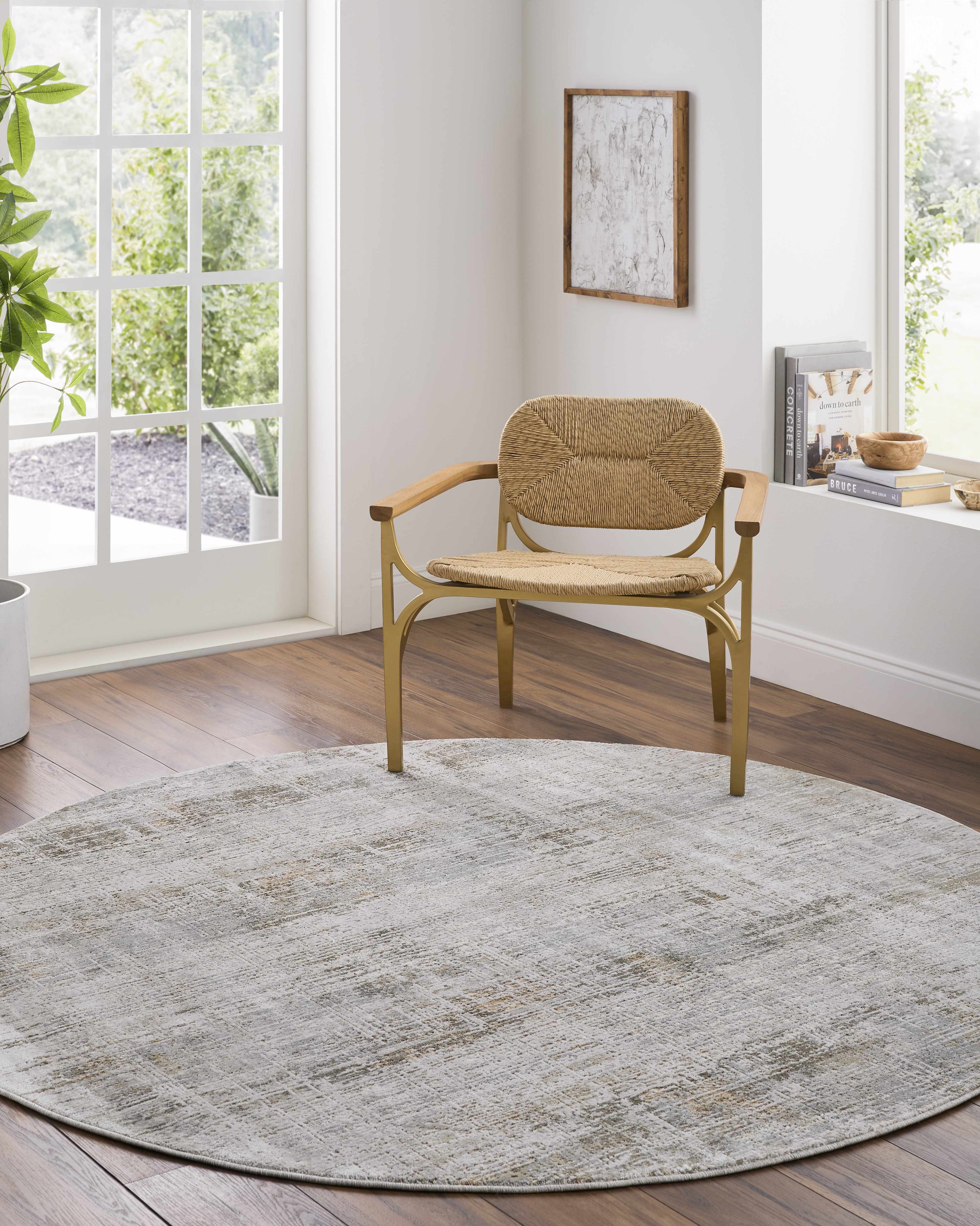 Neron Blue Gray Abstract Rug - Image 2