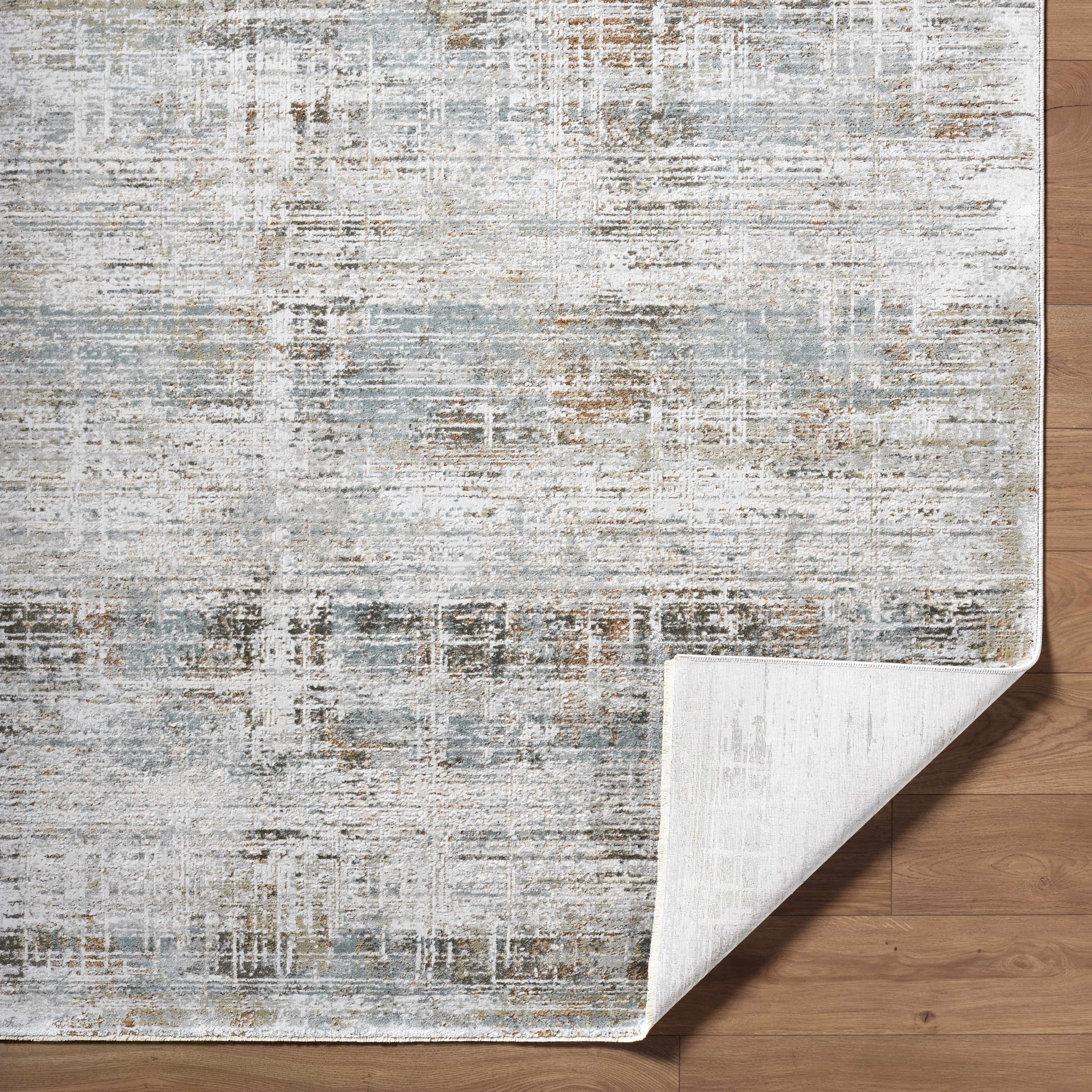 Neron Blue Gray Abstract Rug - Image 4