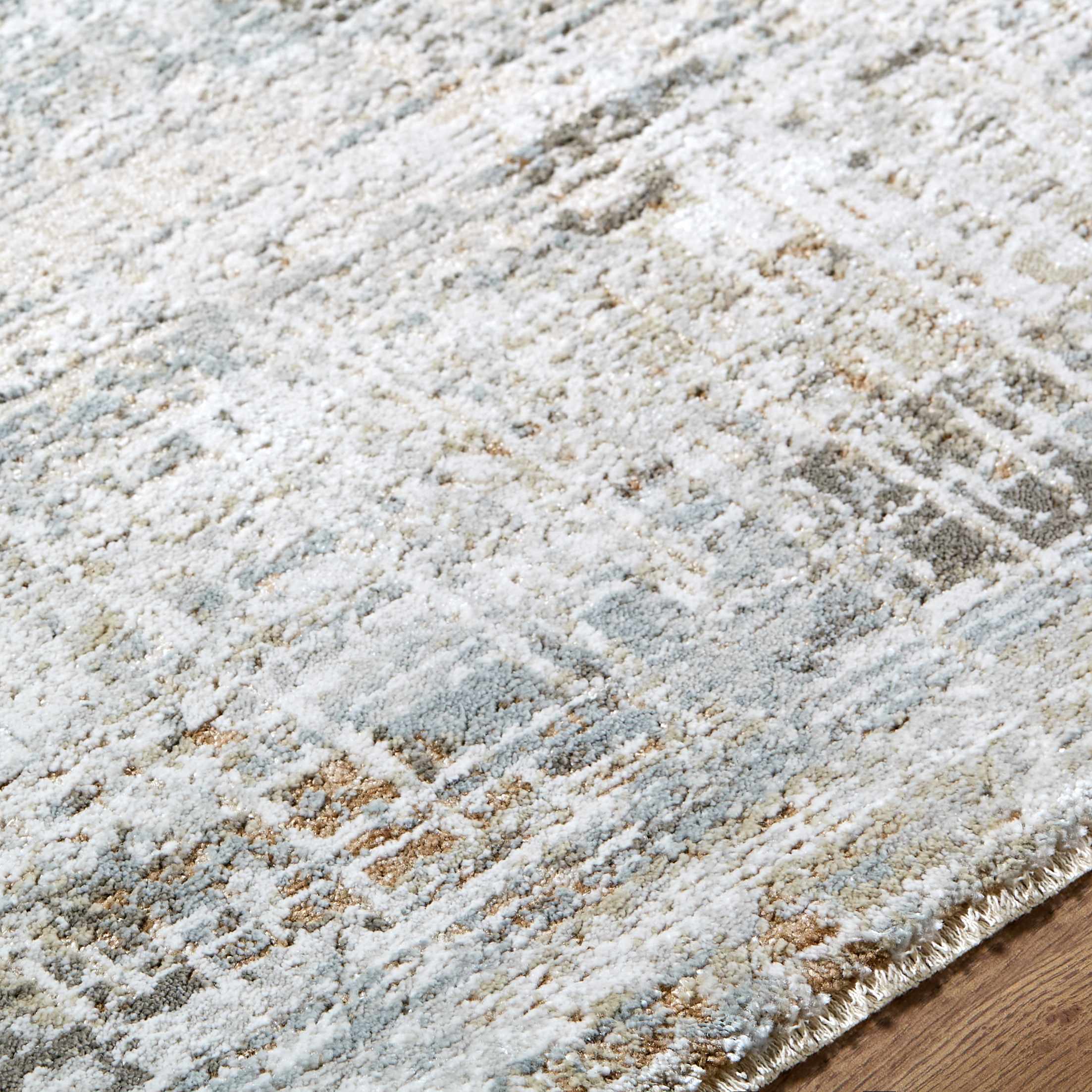 Neron Blue Gray Abstract Rug - Image 7