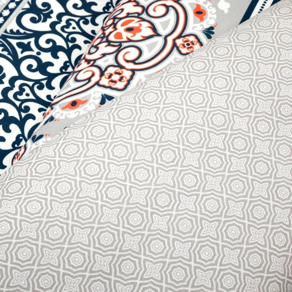 Nesco Stripe Cotton Duvet Cover 3 Piece Set - Image 5