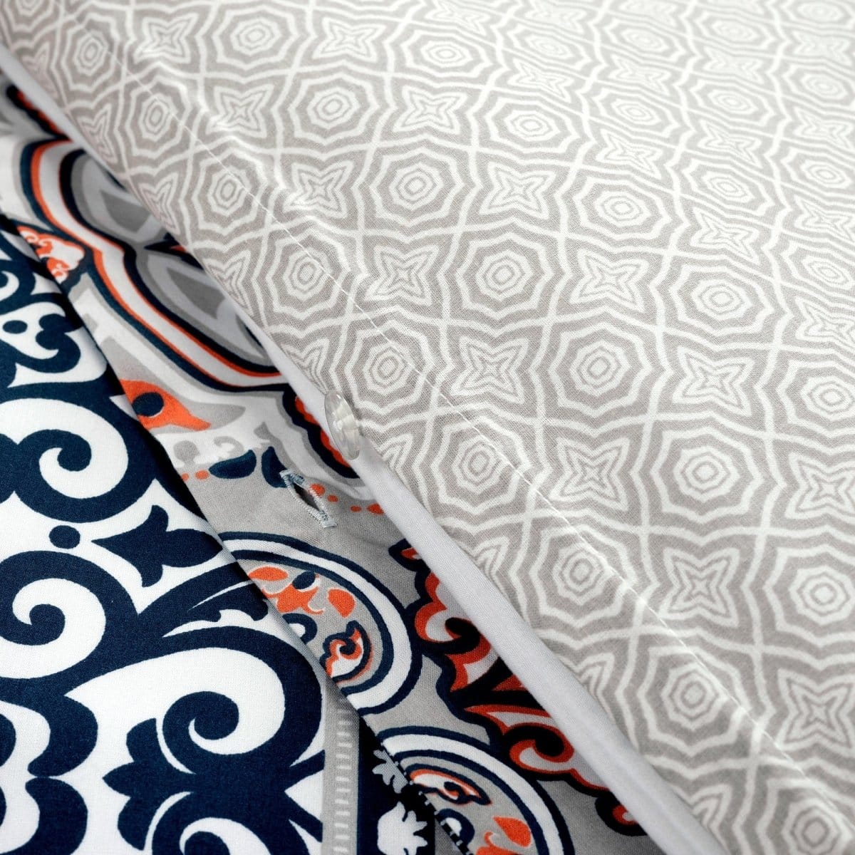 Nesco Stripe Cotton Duvet Cover 3 Piece Set - Image 8