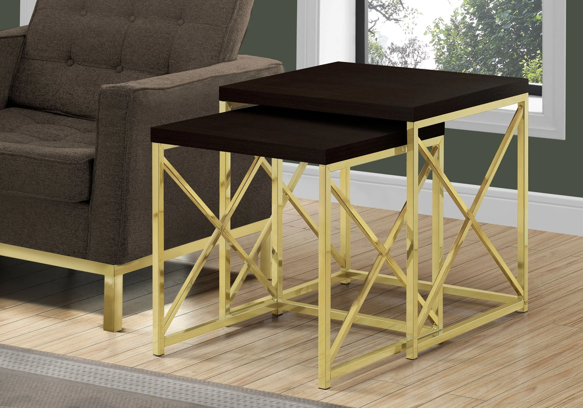 Nesting Table, Accent, Contemporary & Modern (Set of 2) - Image 3