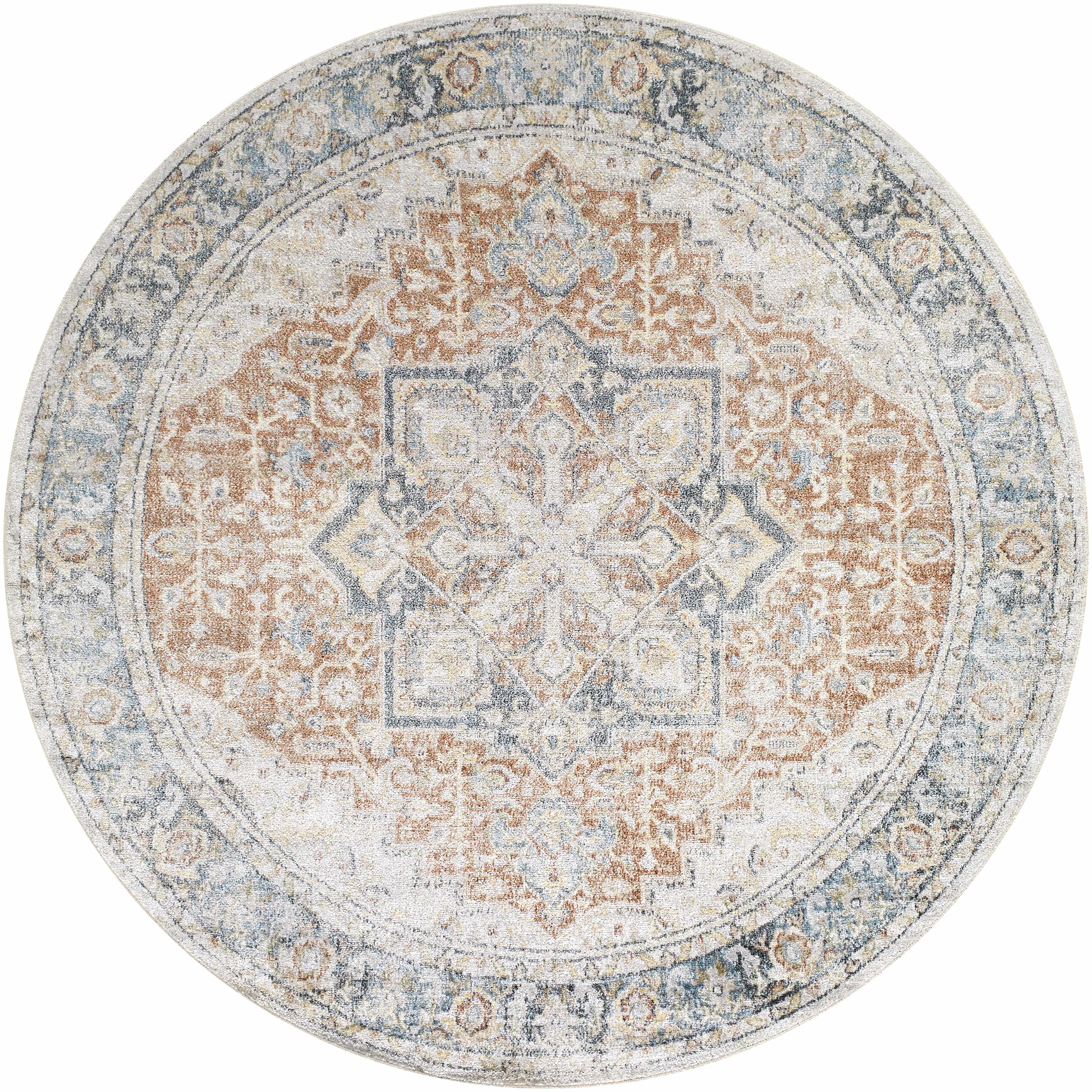 Neta Red & Blue Flat Pile Washable Rug - Image 17