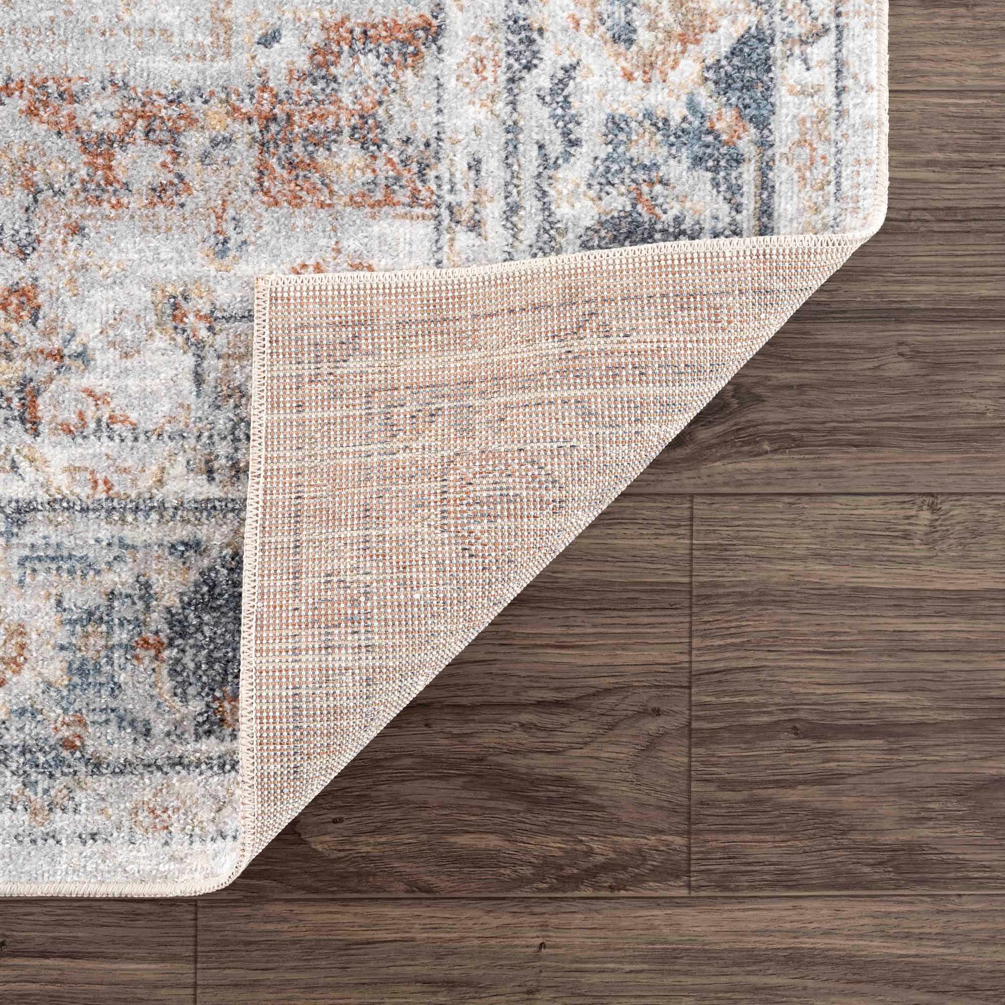 Neta Red & Blue Flat Pile Washable Rug - Image 4