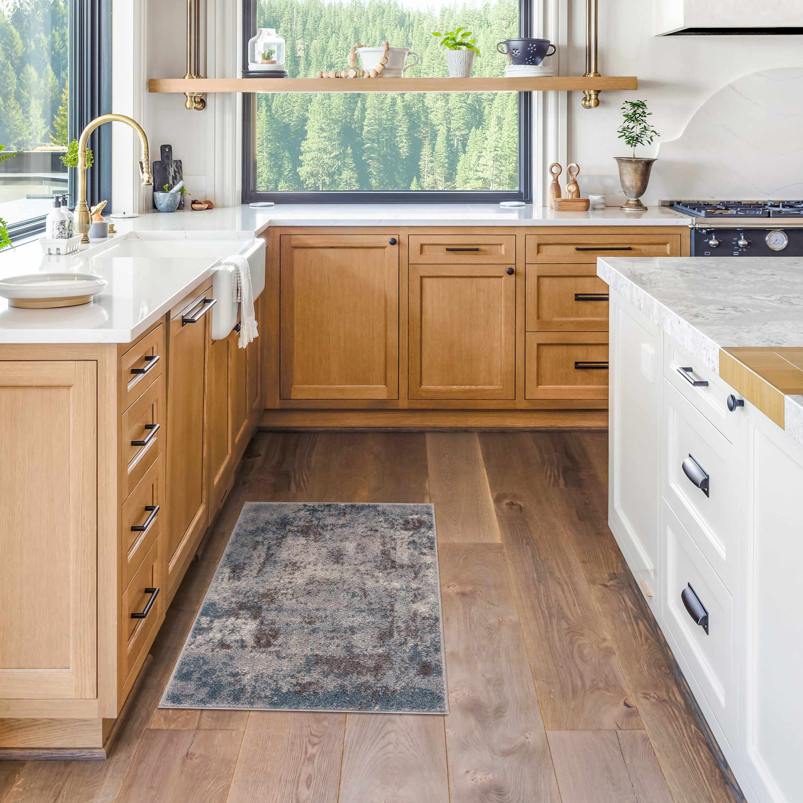 Netherfield Abstract Gray Rug - Image 2