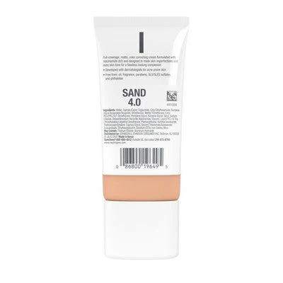 Neutrogena Clear Coverage Flawless Matte Color Correcting Cream, Full-Coverage 4.0 Sand - Image 3