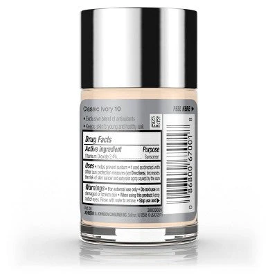 Neutrogena Healthy Skin Liquid Makeup Foundation 10 Classic Ivory - Imperfect Container - Image 2