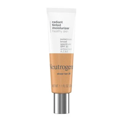 Neutrogena Healthy Skin Radiant Tinted Moisturizer SPF 30 Sheer Tan 30 1.1 fl oz - Imperfect Container - Image 2