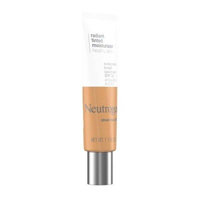 Neutrogena Healthy Skin Radiant Tinted Moisturizer SPF 30 Sheer Tan 30 1.1 fl oz - Imperfect Container - Image 3