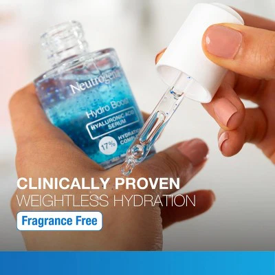 Neutrogena Hydro Boost Hyaluronic Acid Face Serum with Vitamin B5 for Dry Skin 1 fl oz - Imperfect Box - Image 5