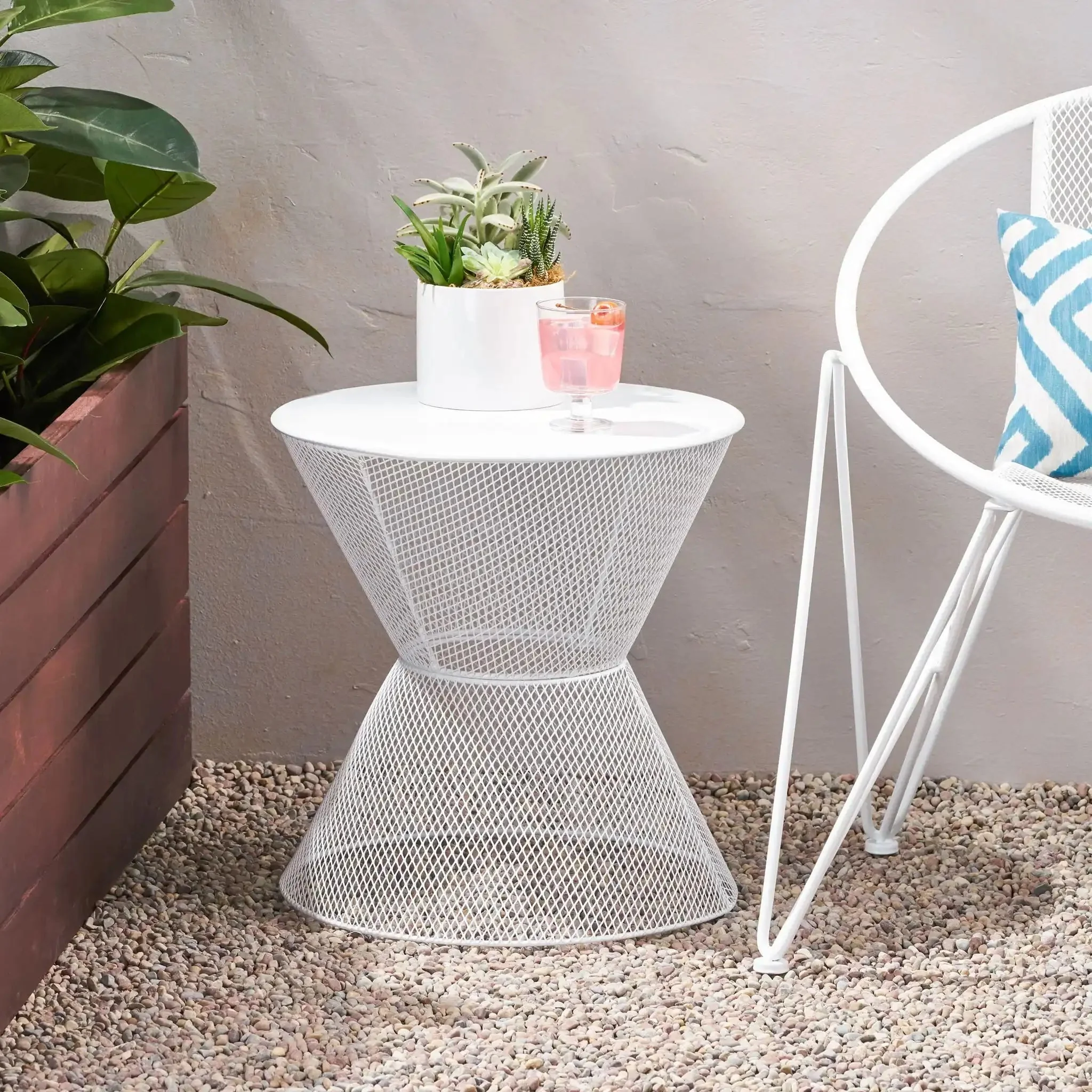 Nevada - Contemporary Side Table With Design - Image 4