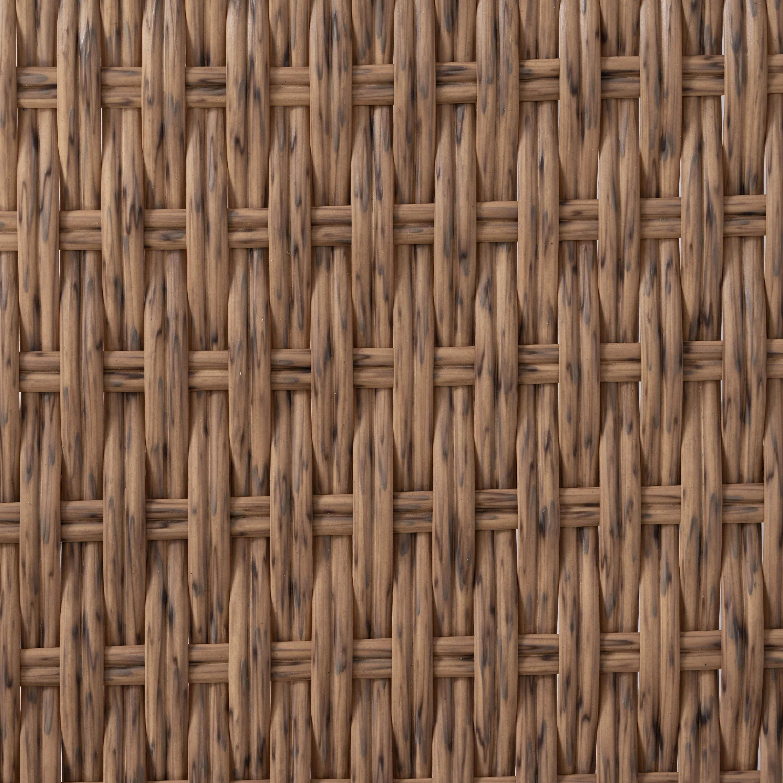 New Comming Outdoor Brown PE Wicker Sofa Set - 2 Pieces with Grey Cushions - Image 8