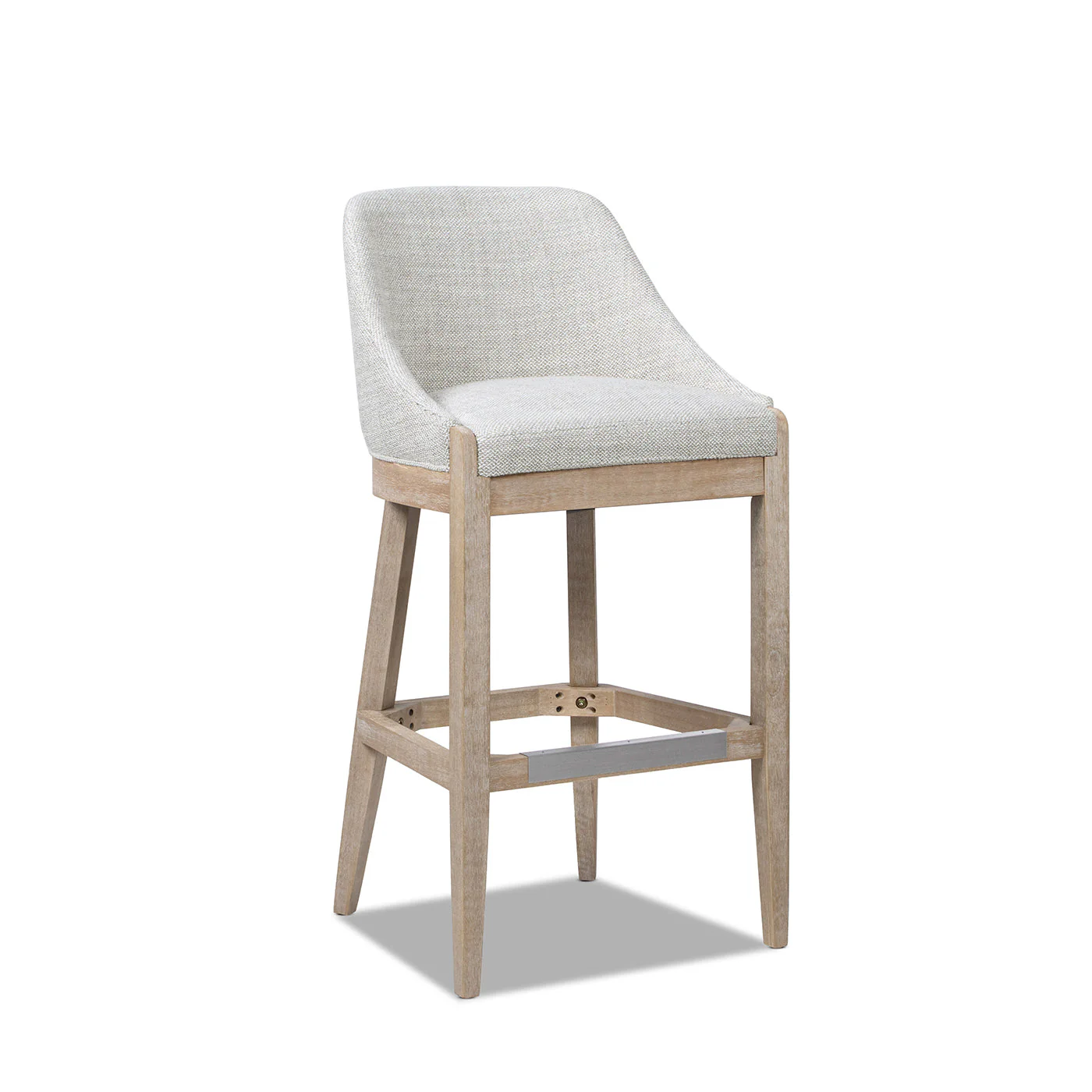 Newport 30.5' Coastal Curved Back Upholstered Barstool - Image 6