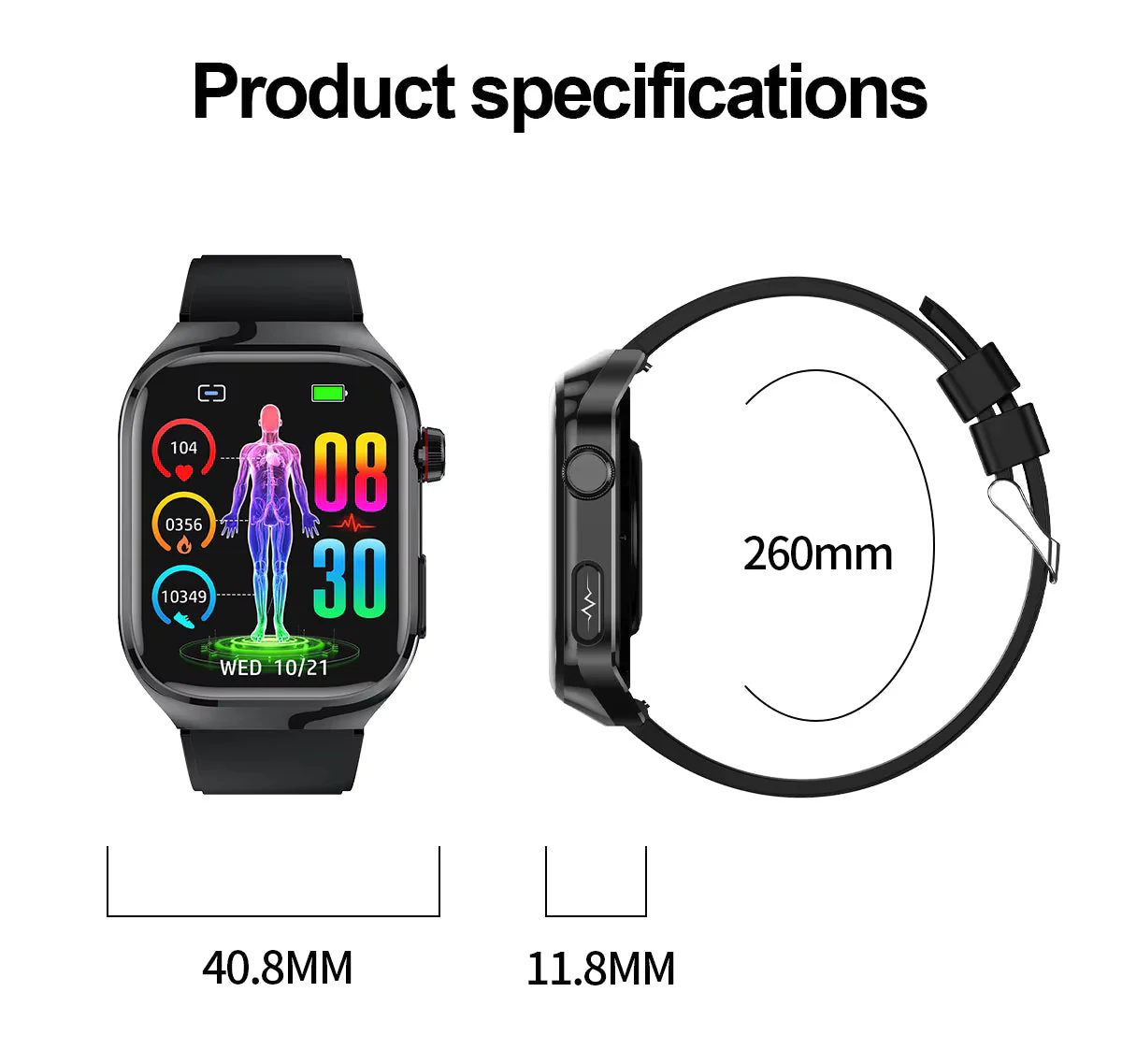 NexaPulse Smartwatch with Health Monitoring, ECG, Bluetooth Calling - Image 7