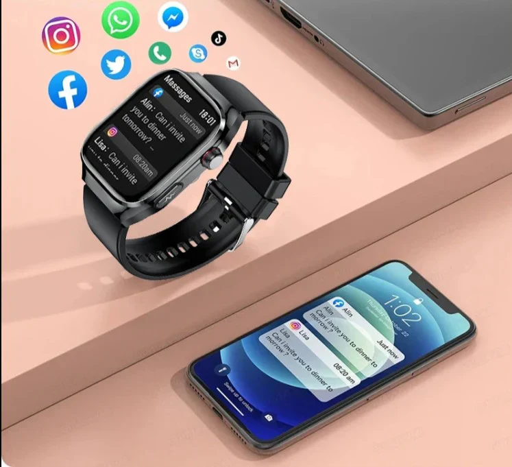 NexaPulse Smartwatch with Health Monitoring, ECG, Bluetooth Calling - Image 8