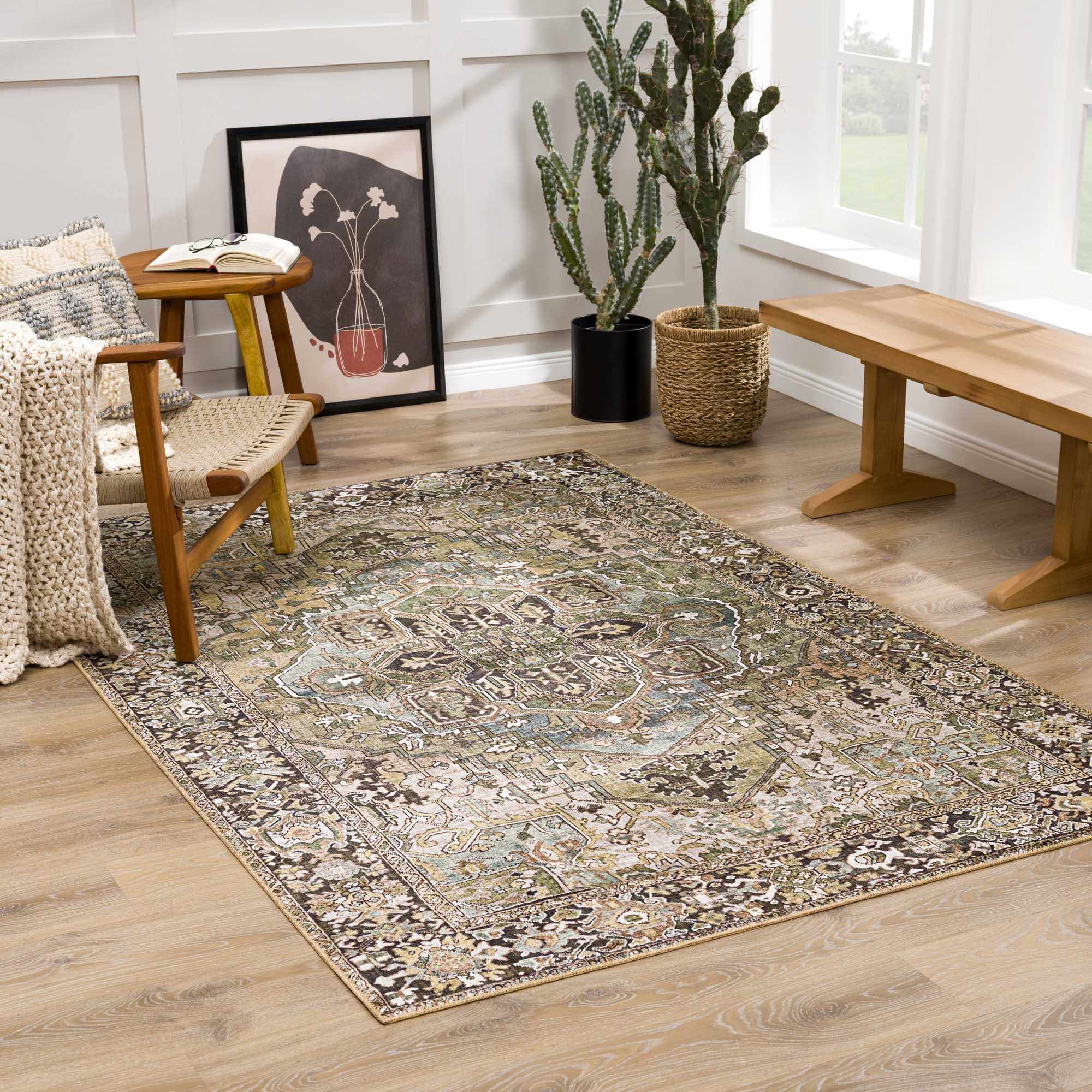 Neyland Sage Green Area Rug - Image 10