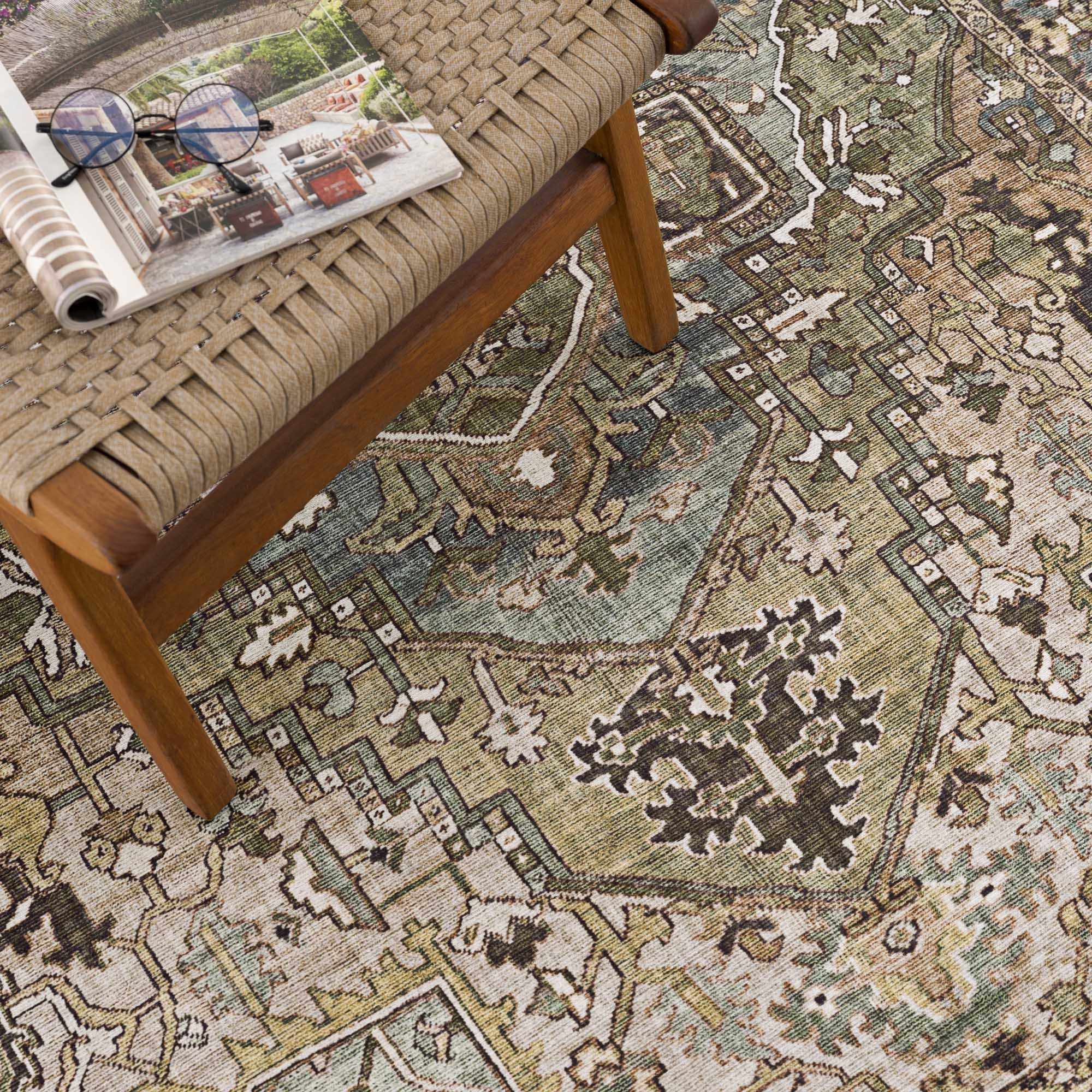 Neyland Sage Green Area Rug - Image 12
