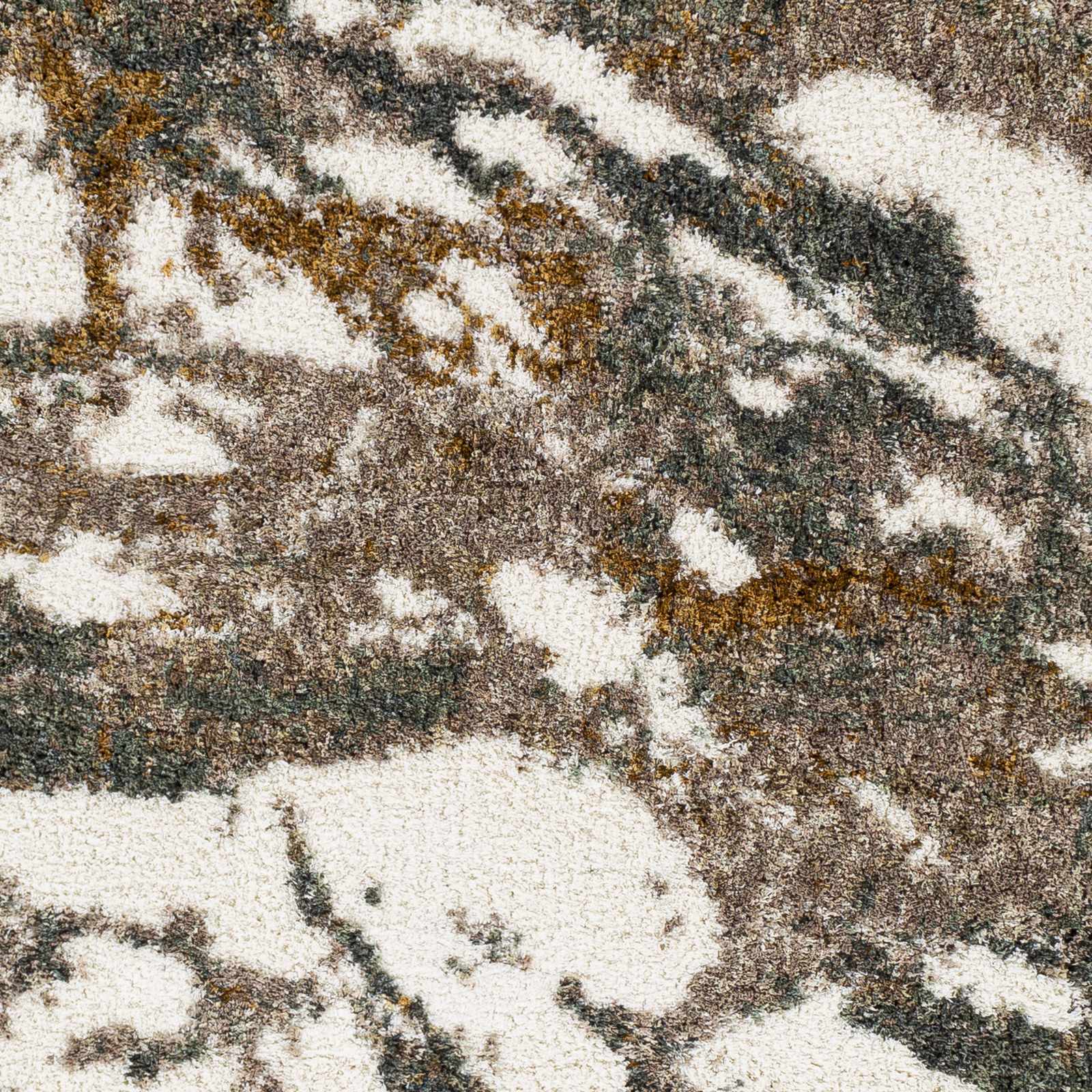 Ngunnawal Cream/Brown Marble Plush Rug - Image 3